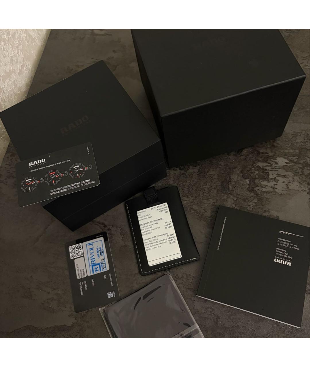 RADO Серебряные стальные часы, фото 4