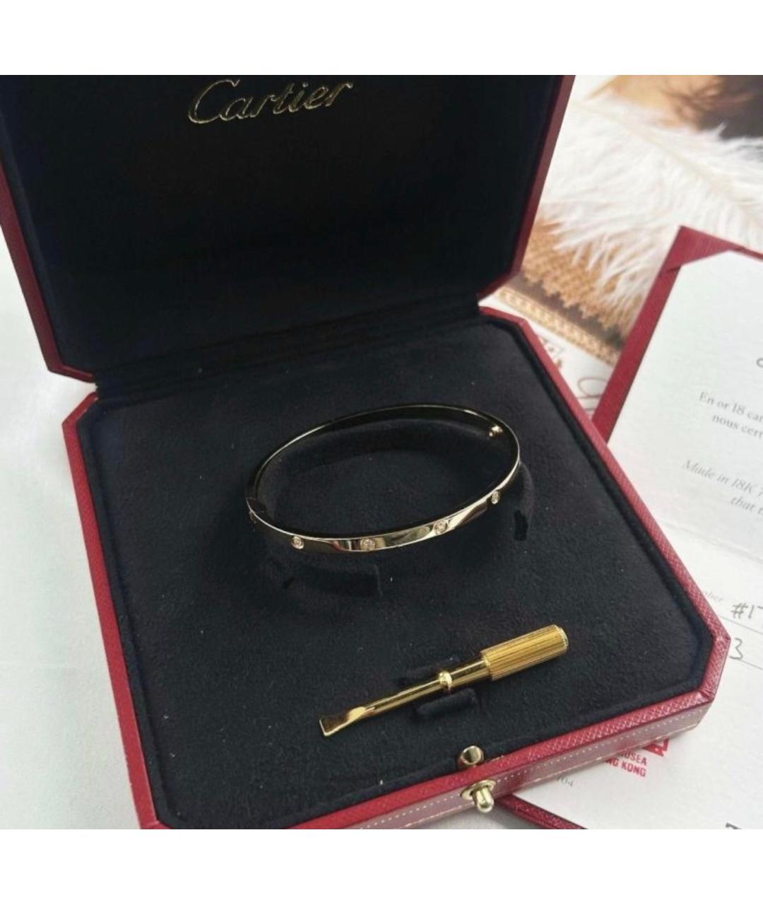 CARTIER Золотой браслет из желтого золота, фото 2