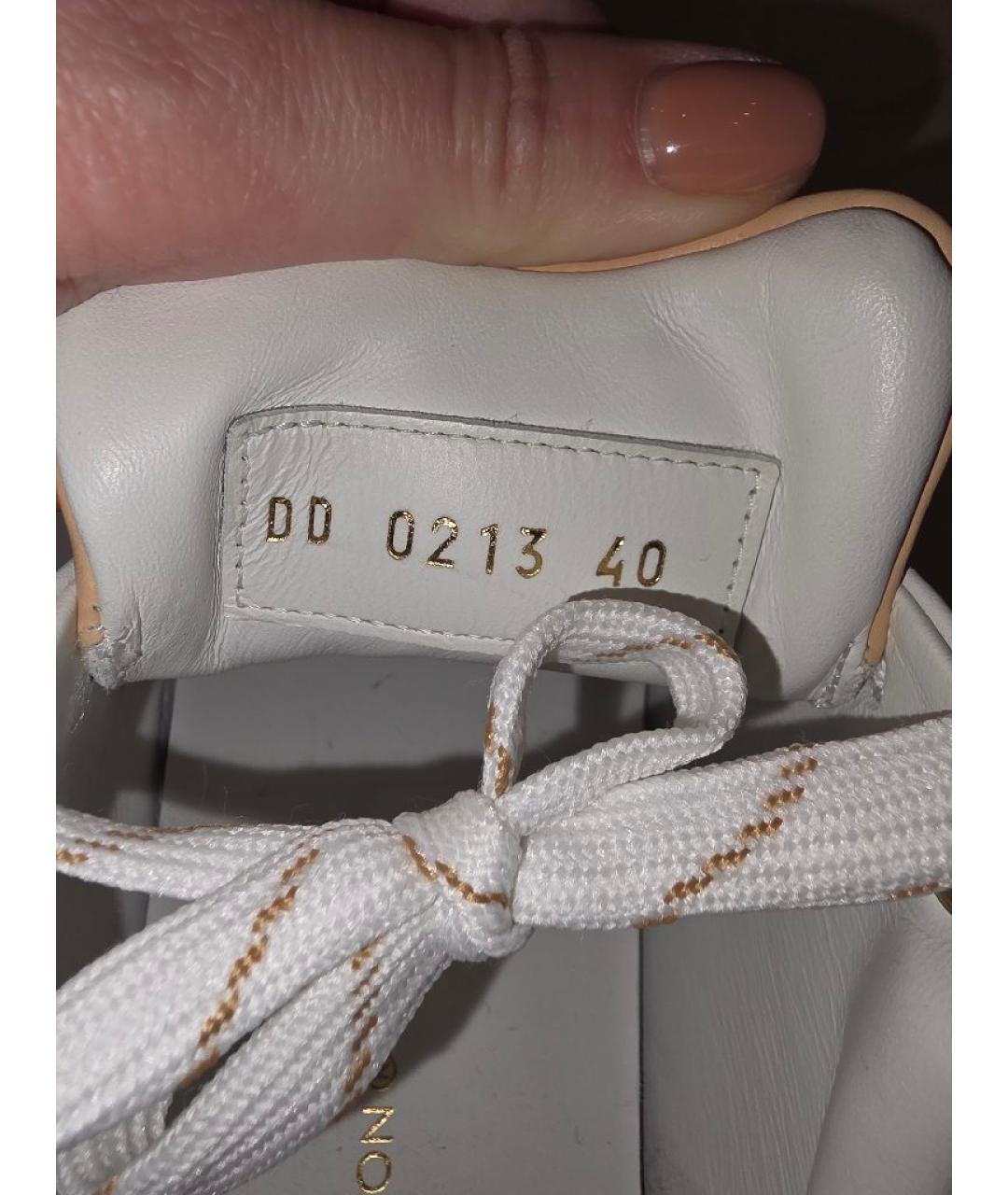 LOUIS VUITTON Белые кожаные кеды, фото 6