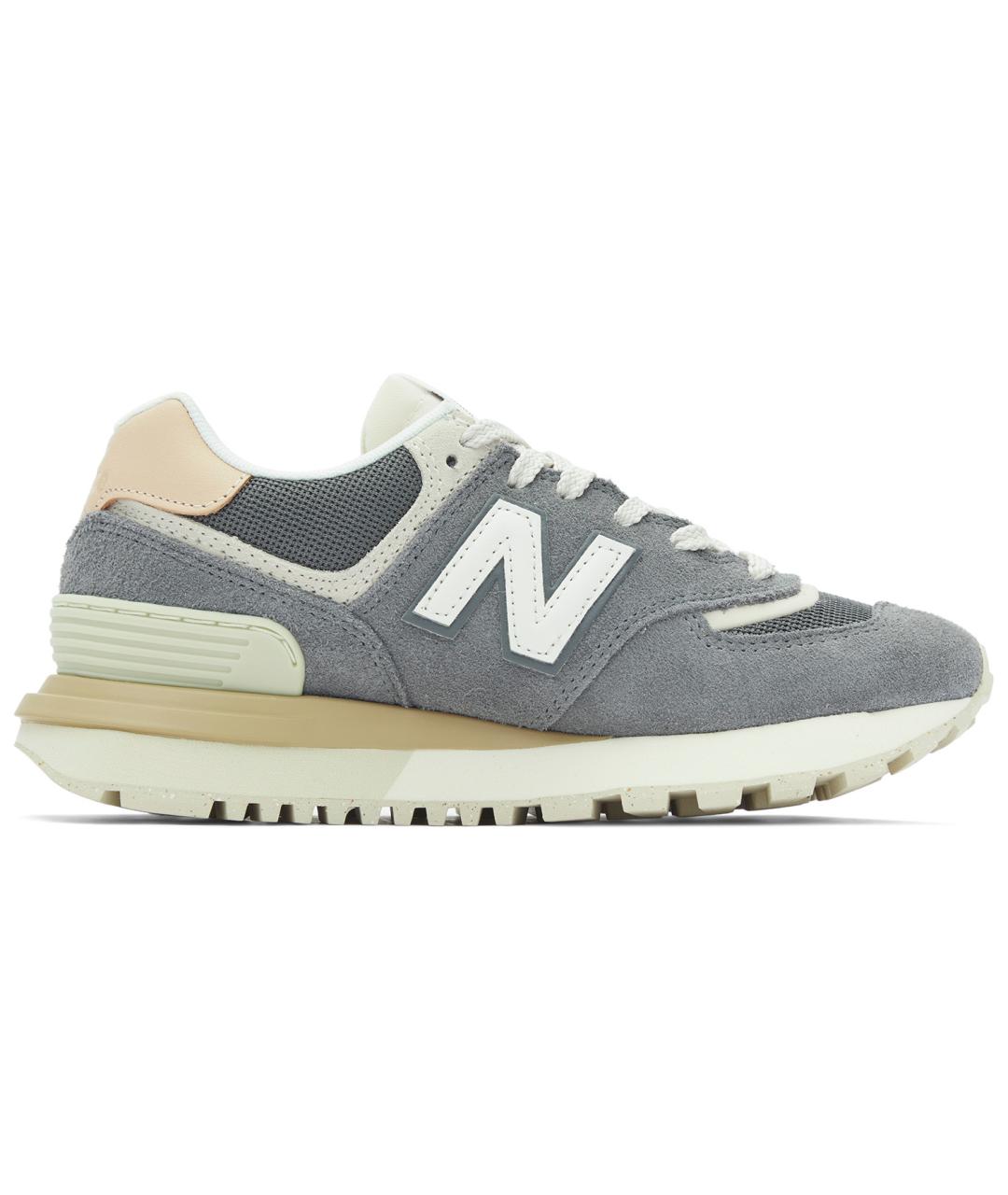 NEW BALANCE Серые замшевые кроссовки, фото 1