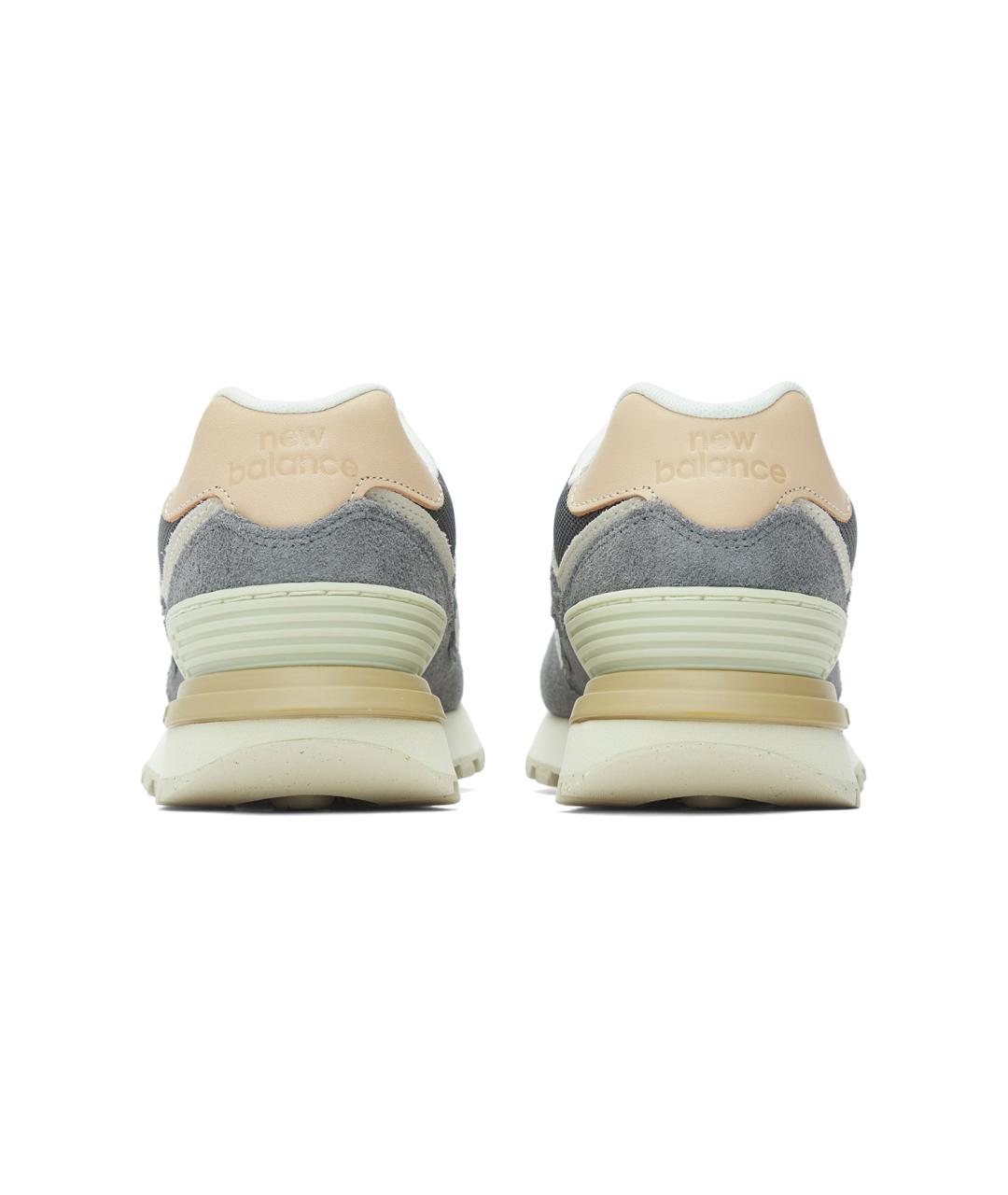 NEW BALANCE Серые замшевые кроссовки, фото 5