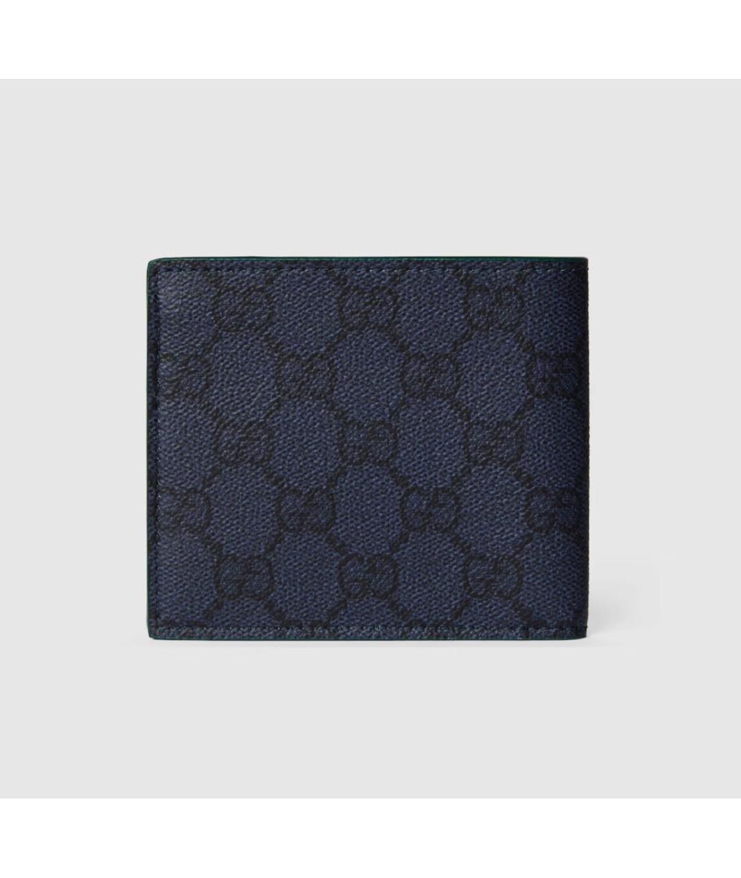 GUCCI Темно-синий кожаный кошелек, фото 5