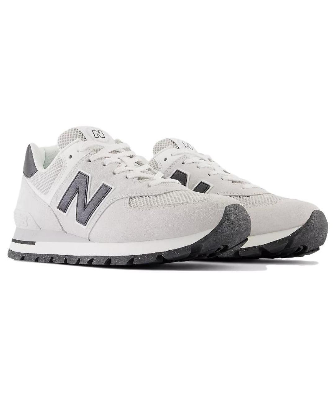 NEW BALANCE Серые замшевые кроссовки, фото 3