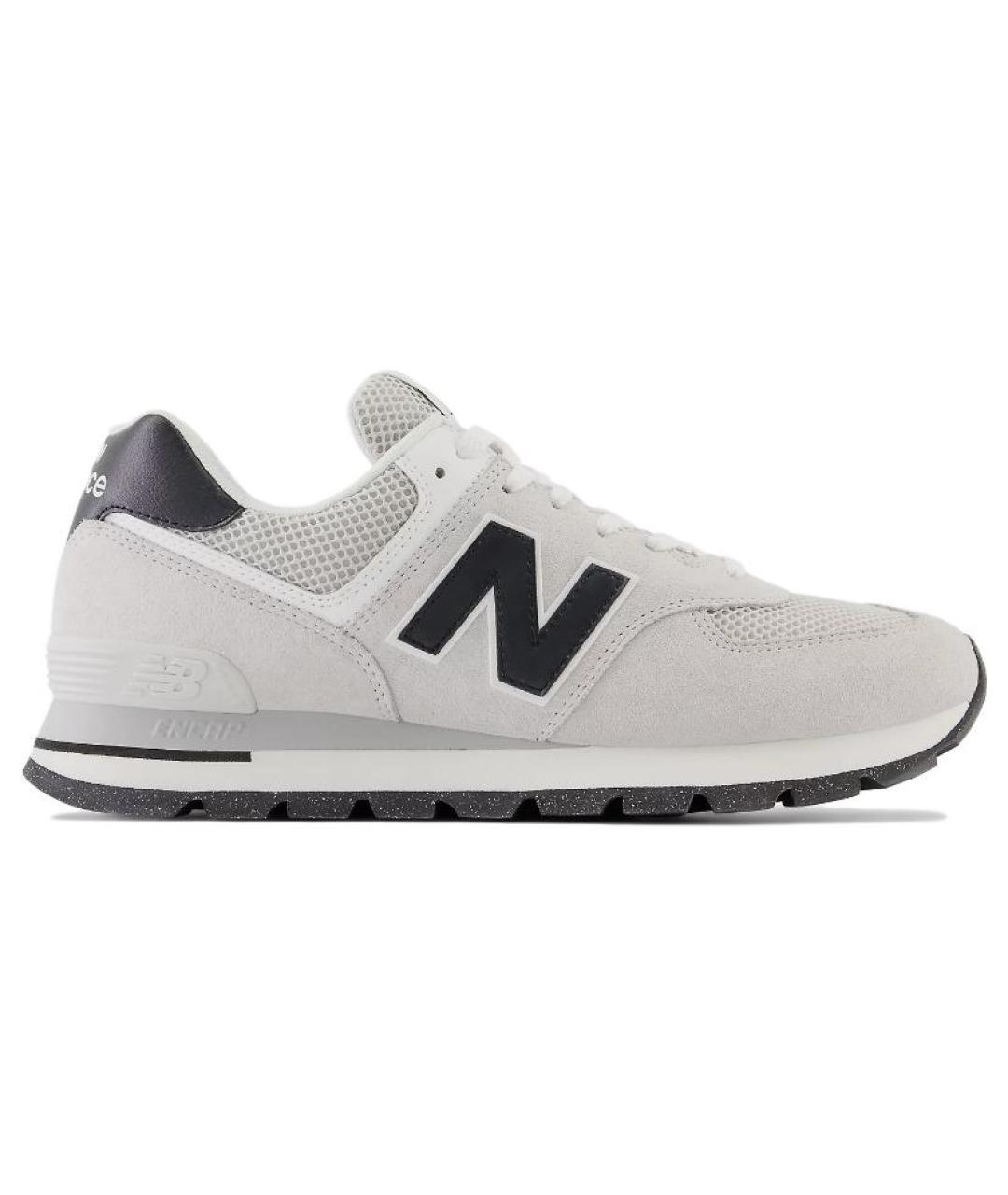 NEW BALANCE Серые замшевые кроссовки, фото 1