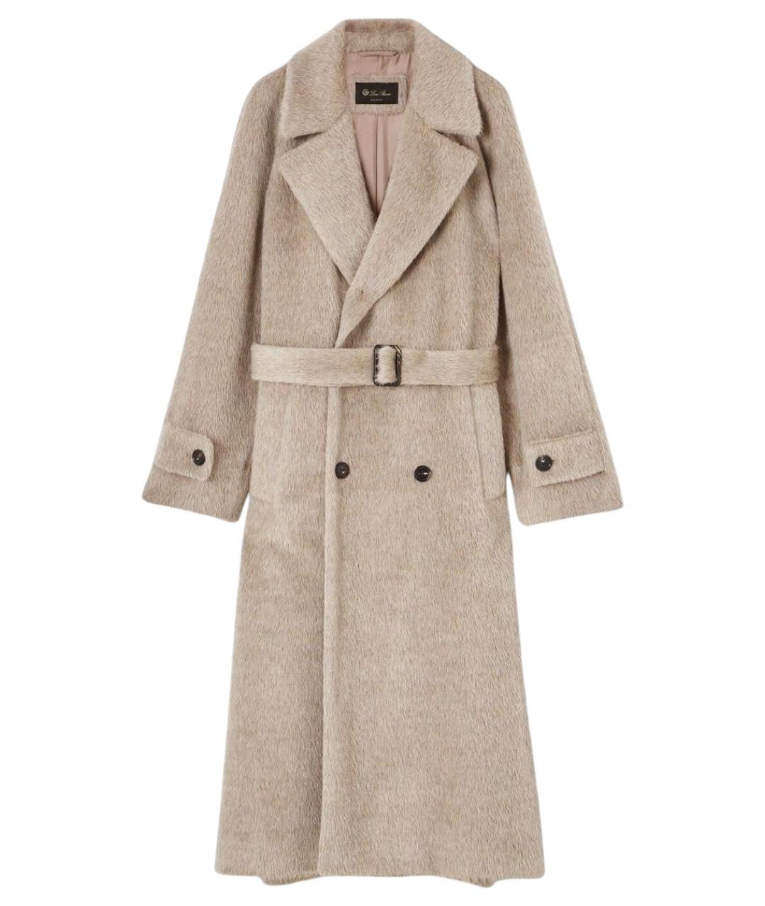 LORO PIANA Серое шерстяное пальто, фото 1