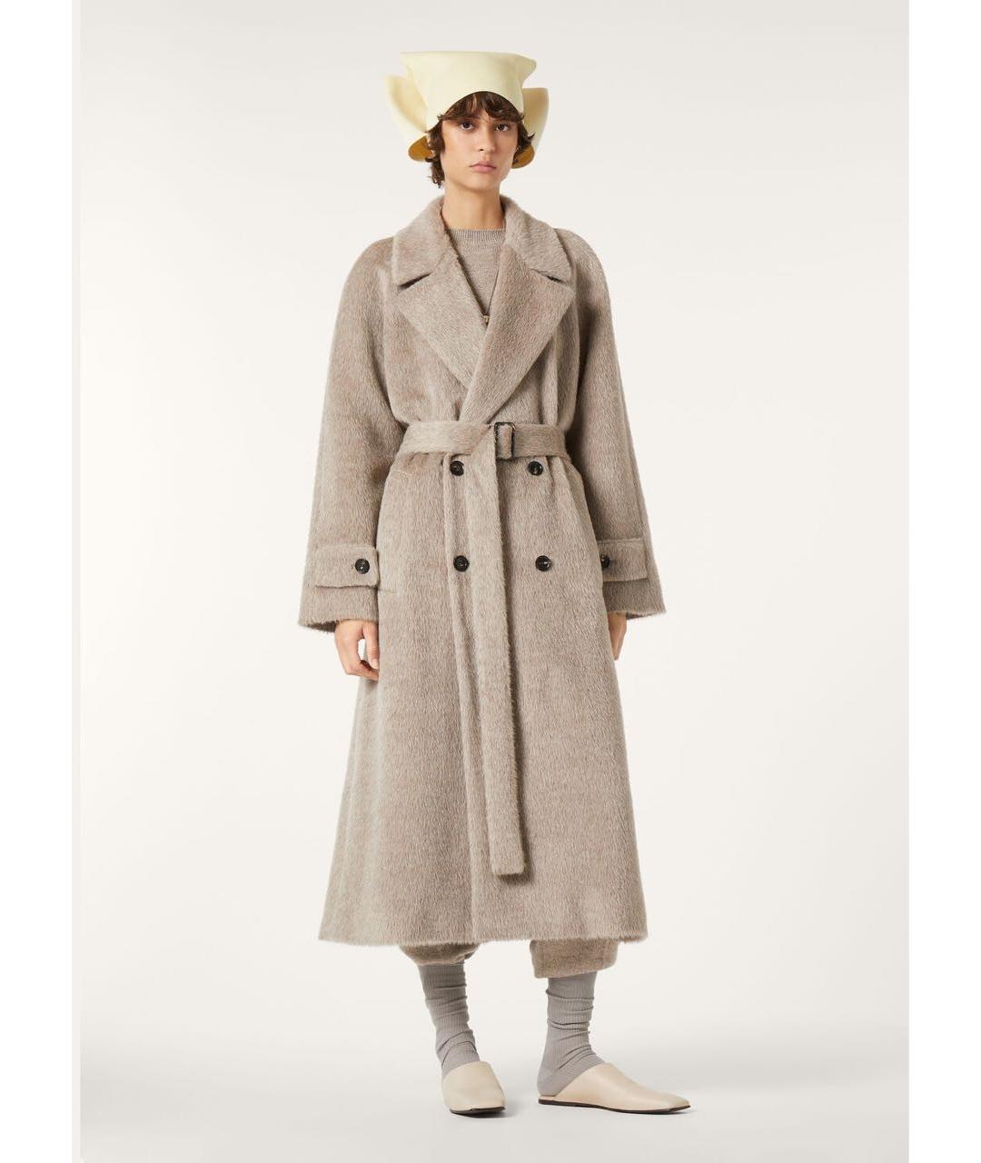 LORO PIANA Серое шерстяное пальто, фото 2