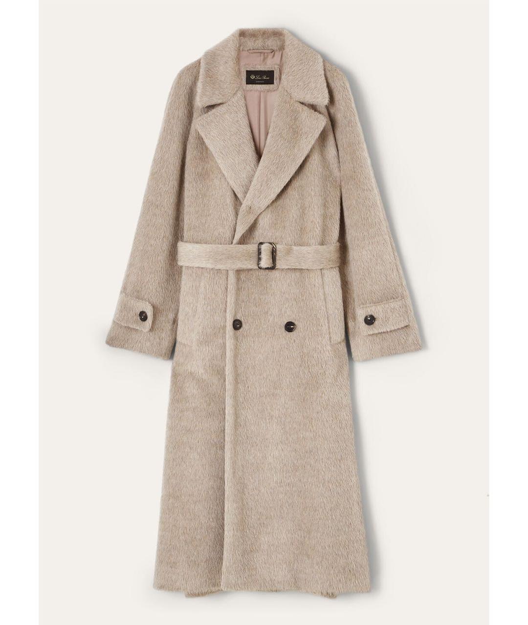 LORO PIANA Серое шерстяное пальто, фото 9