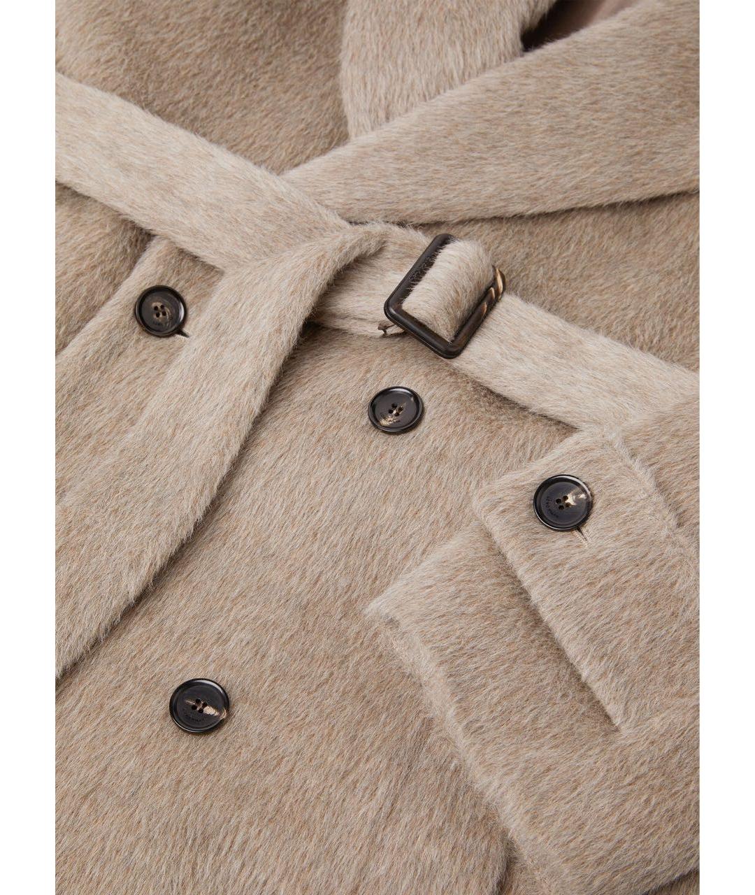 LORO PIANA Серое шерстяное пальто, фото 6