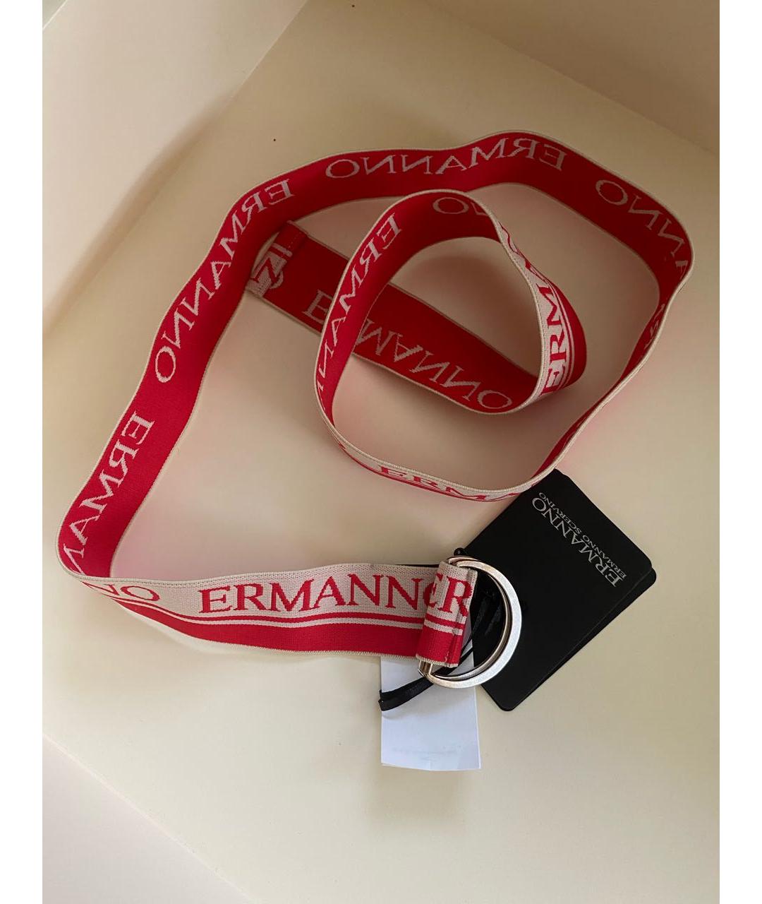 ERMANNO SCERVINO Красный резиновый ремень, фото 5