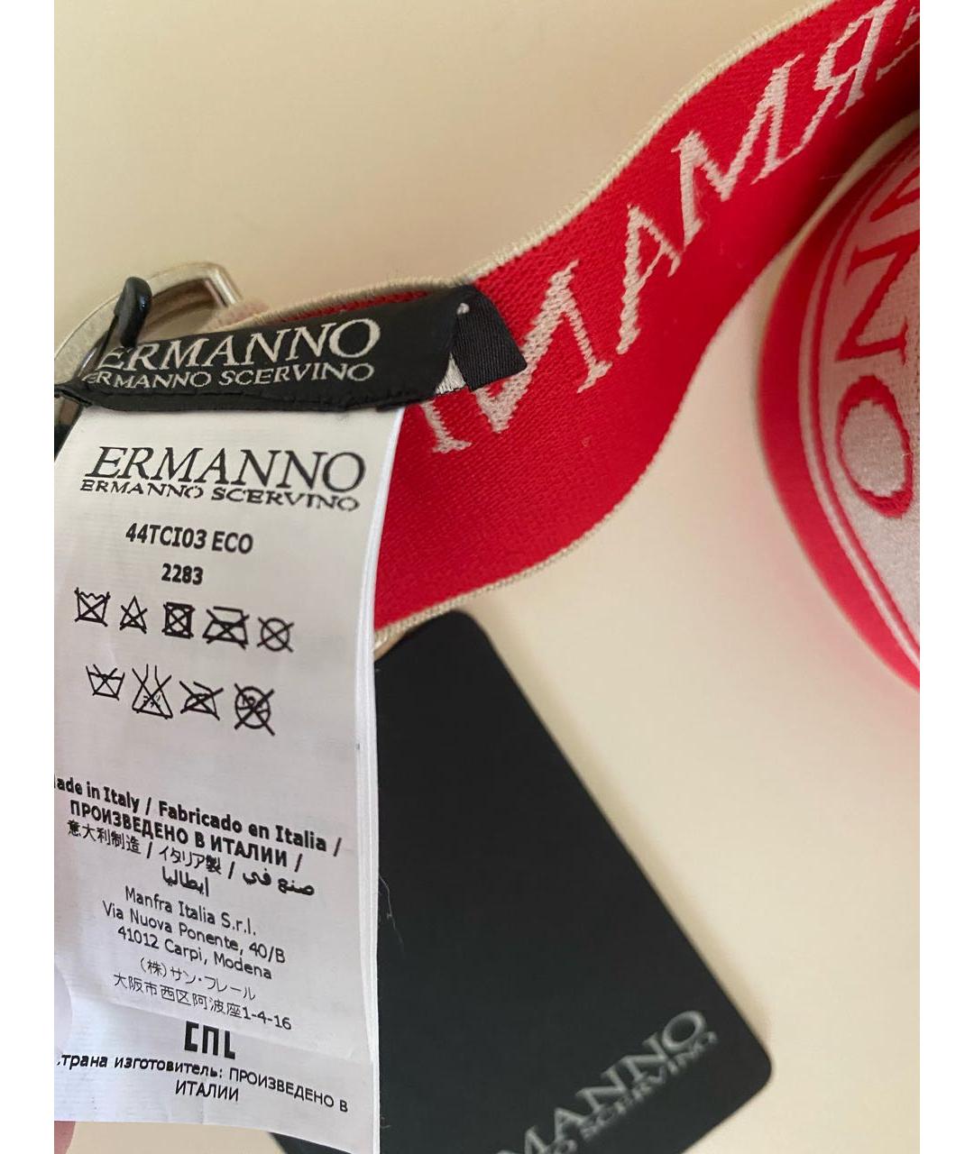 ERMANNO SCERVINO Красный резиновый ремень, фото 4