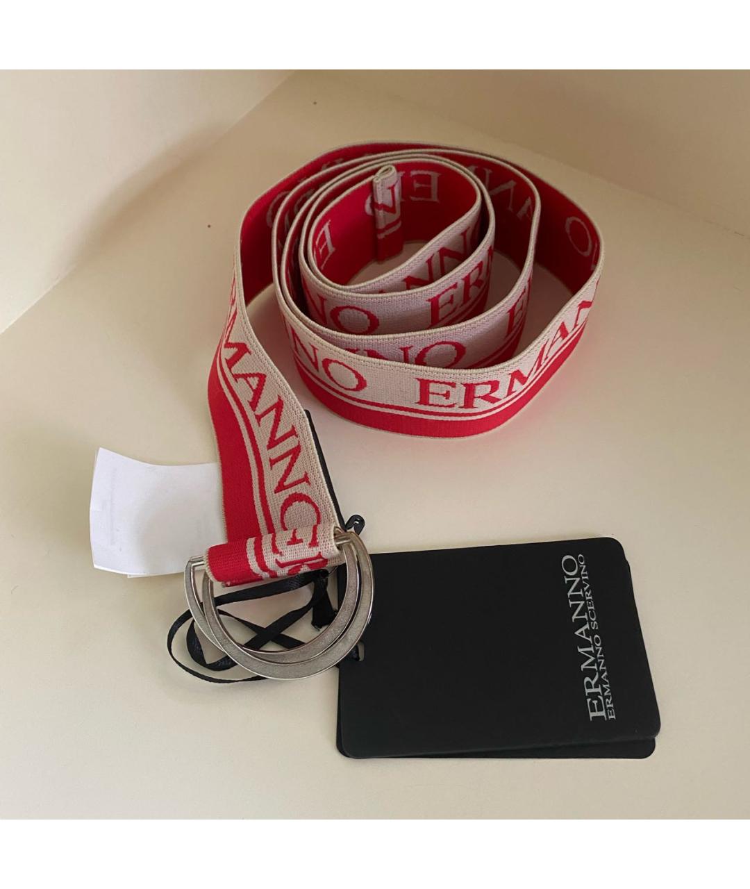 ERMANNO SCERVINO Красный резиновый ремень, фото 3
