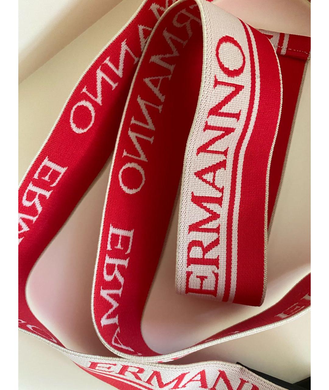 ERMANNO SCERVINO Красный резиновый ремень, фото 6