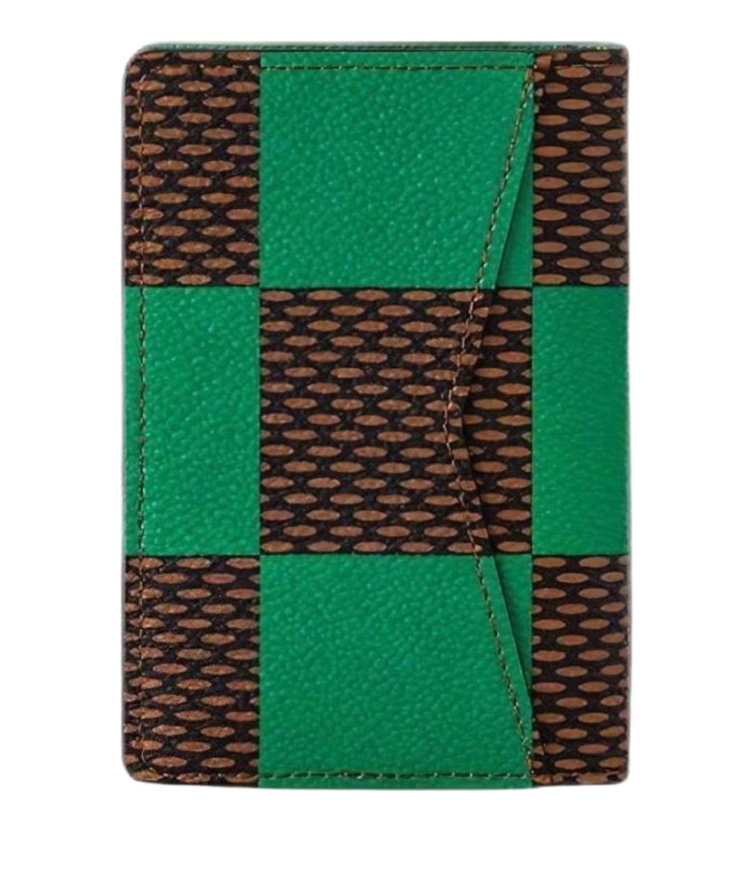 LOUIS VUITTON Зеленый кардхолдер, фото 1