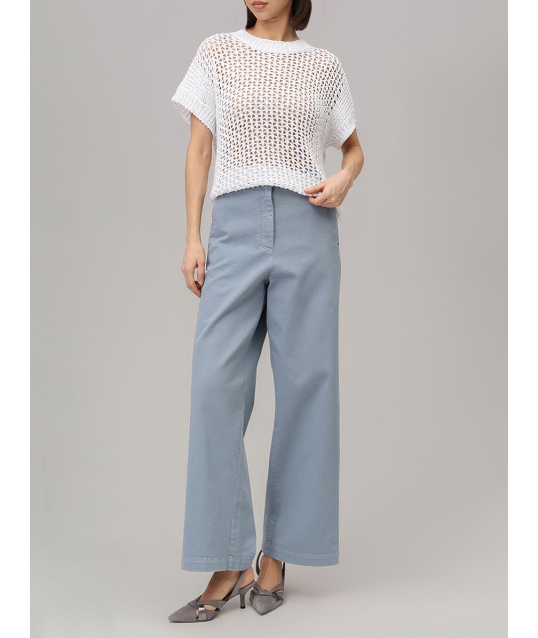 PANICALE Белый хлопковый джемпер / свитер, фото 2