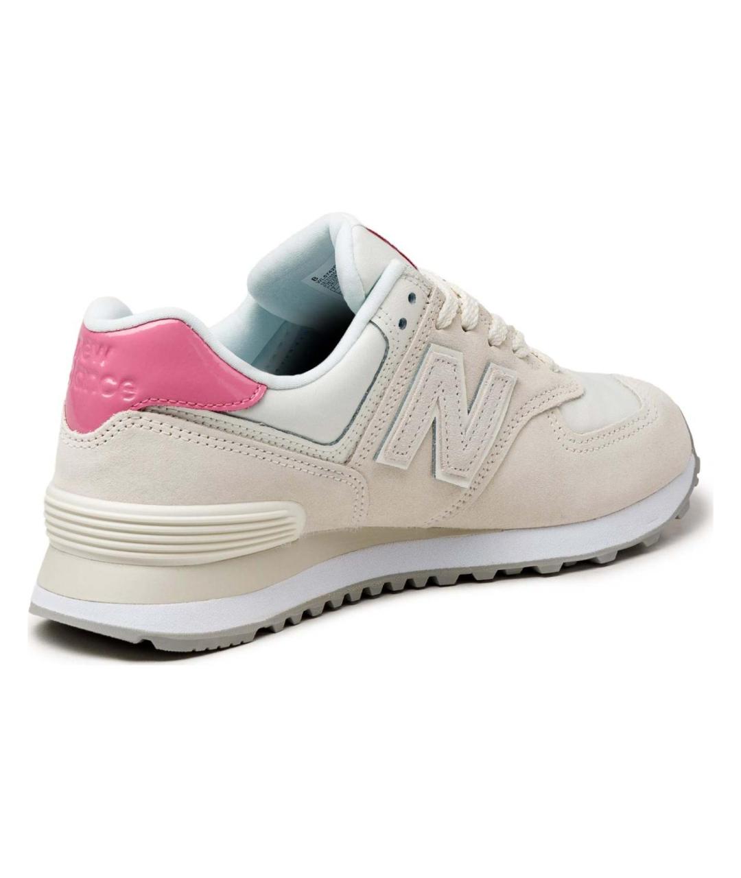 NEW BALANCE Белые замшевые кроссовки, фото 5