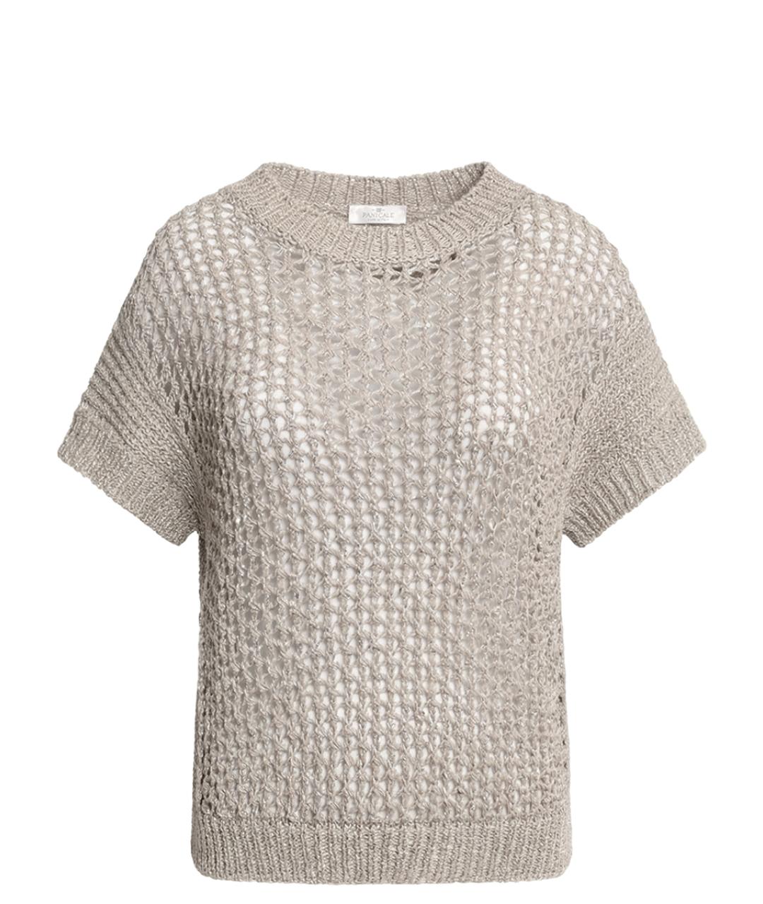 PANICALE Бежевый хлопковый джемпер / свитер, фото 1