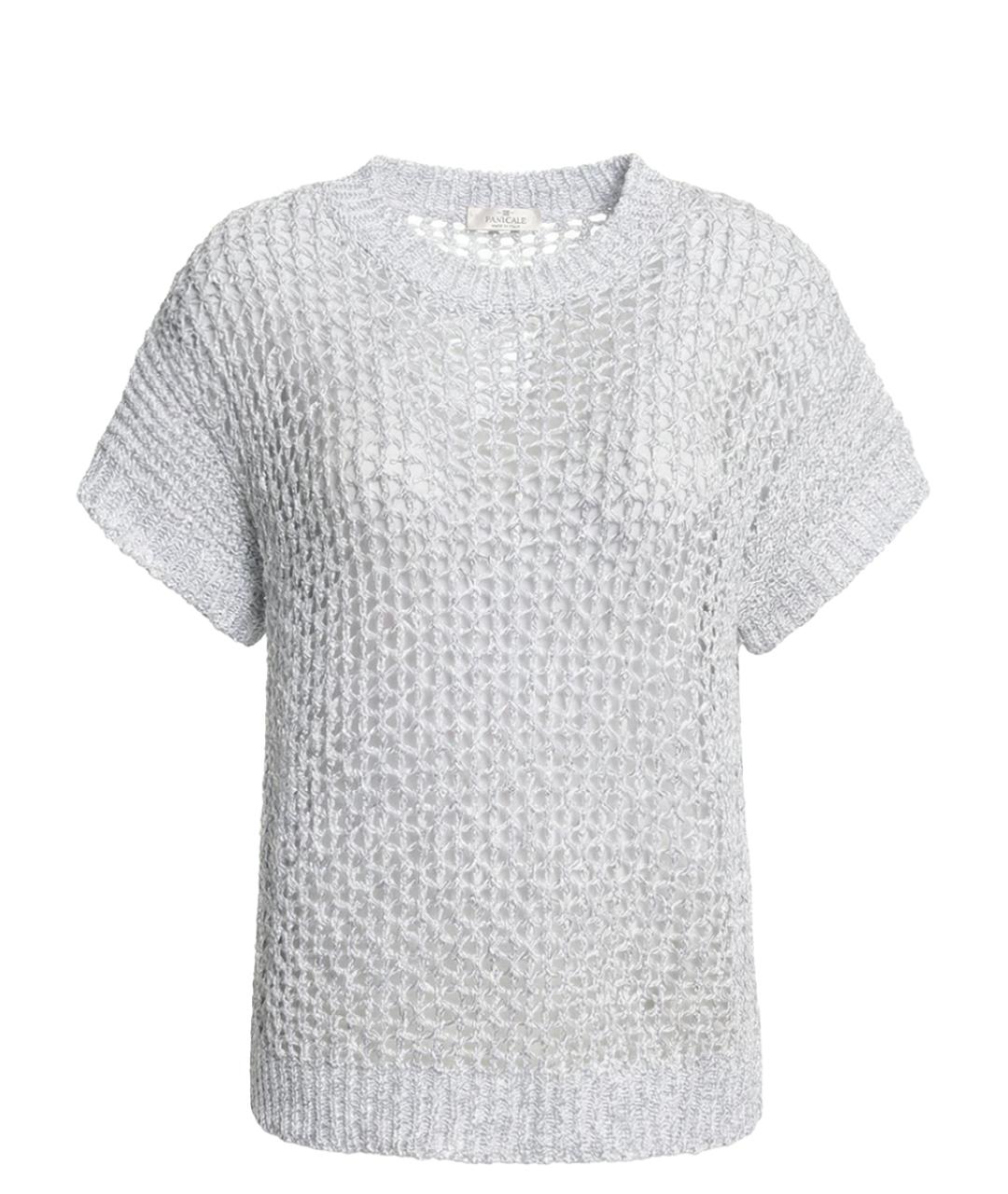 PANICALE Серый хлопковый джемпер / свитер, фото 1