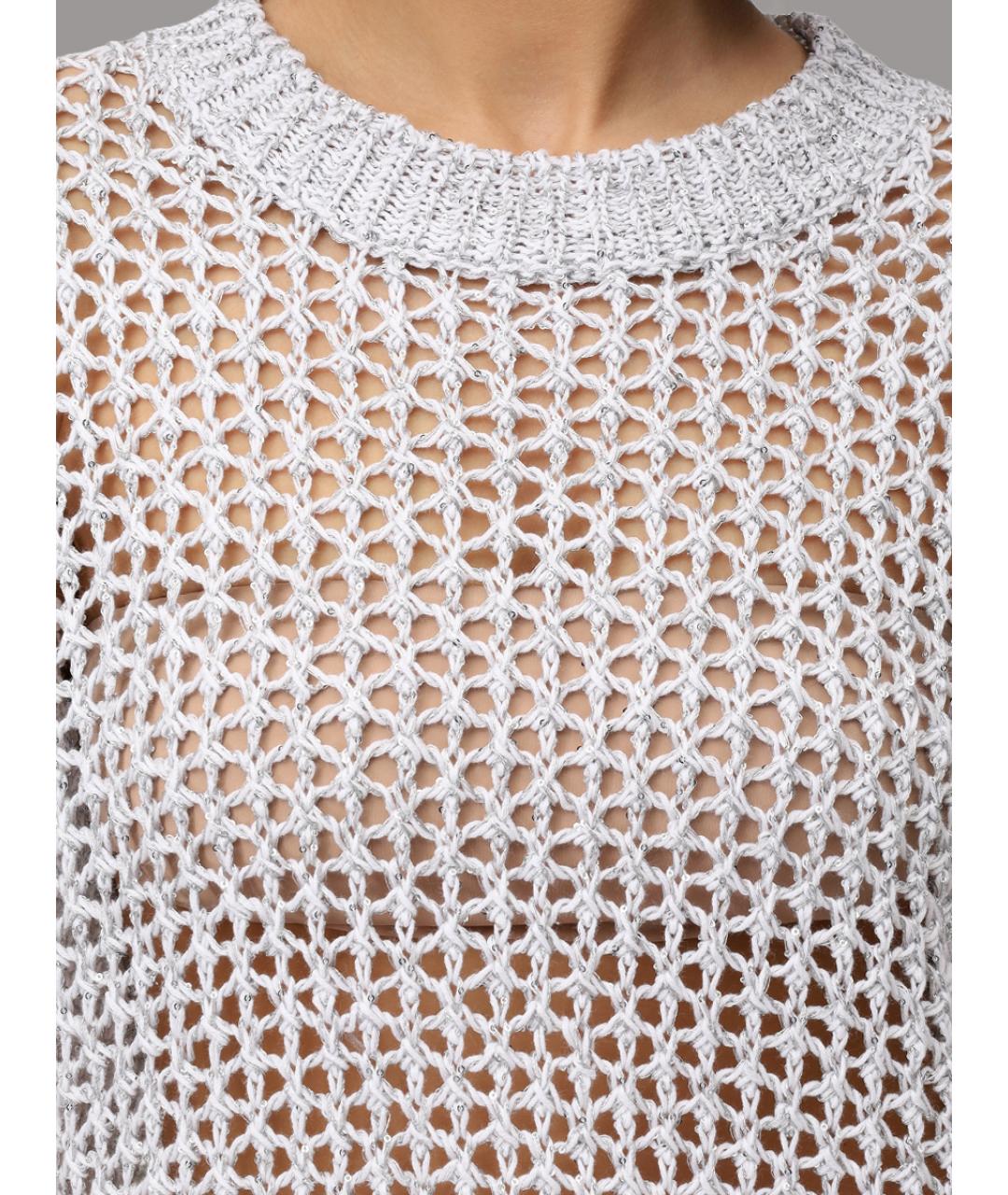 PANICALE Серый хлопковый джемпер / свитер, фото 5