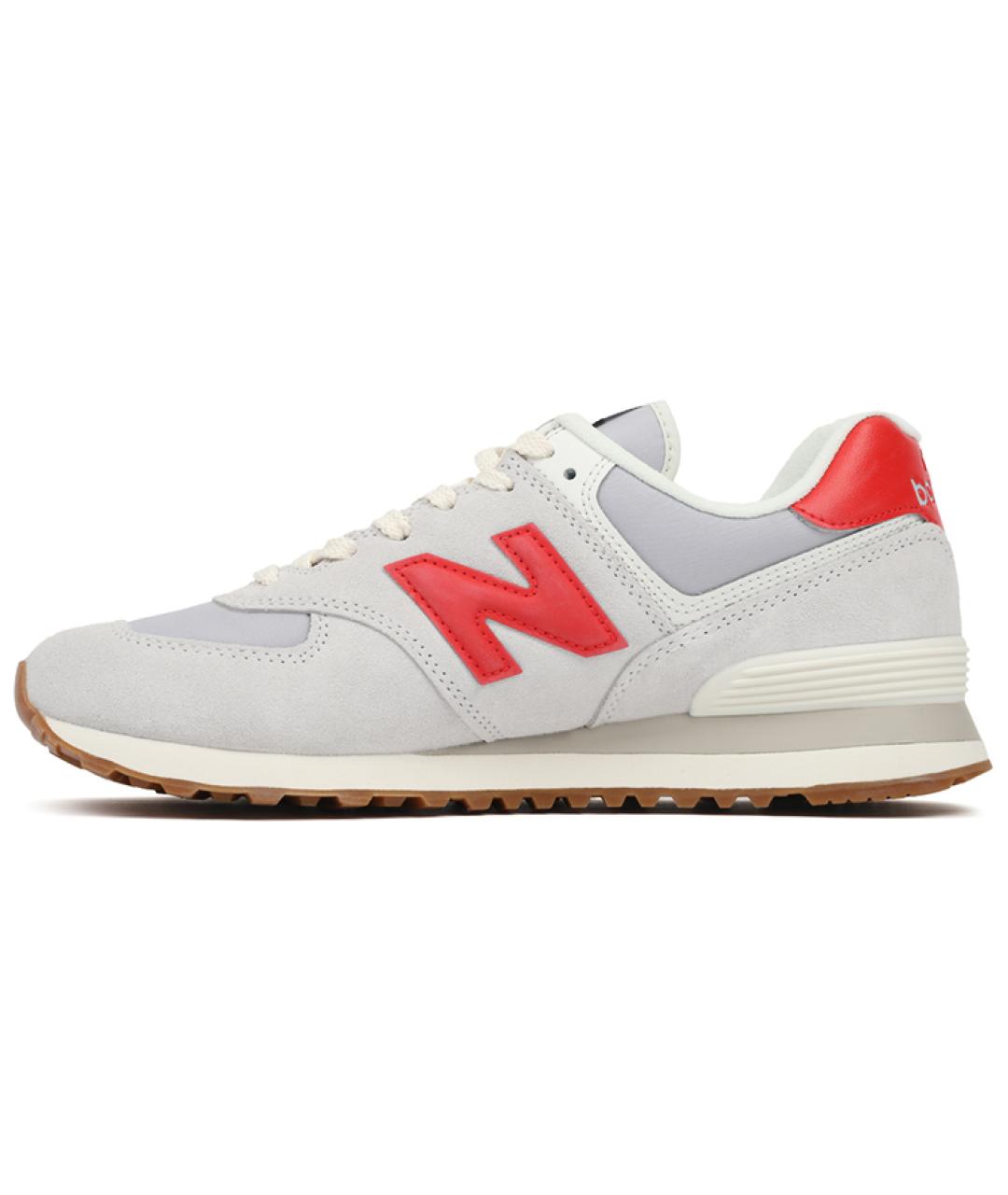 NEW BALANCE Серые замшевые кроссовки, фото 2