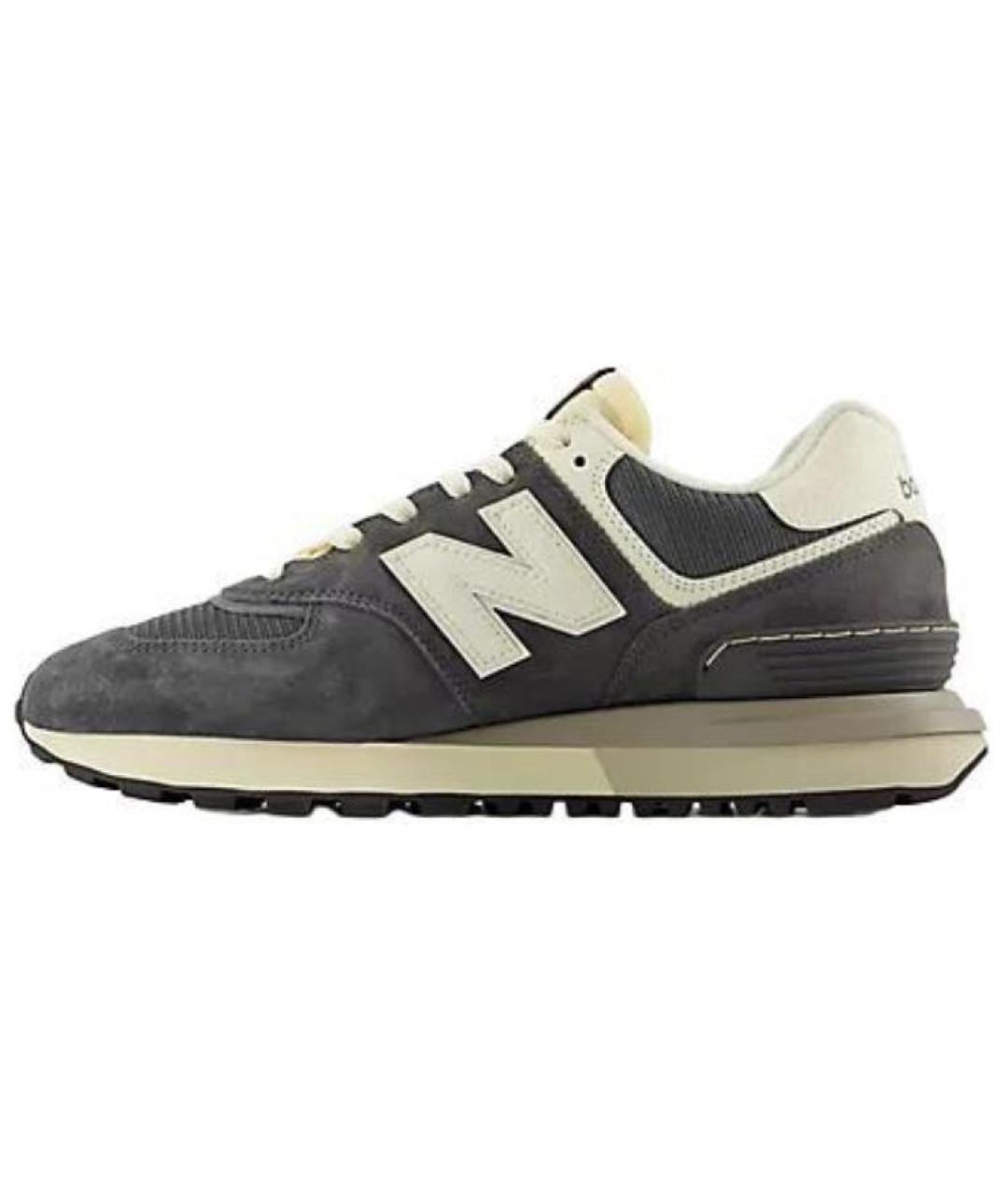NEW BALANCE Серые замшевые кроссовки, фото 2