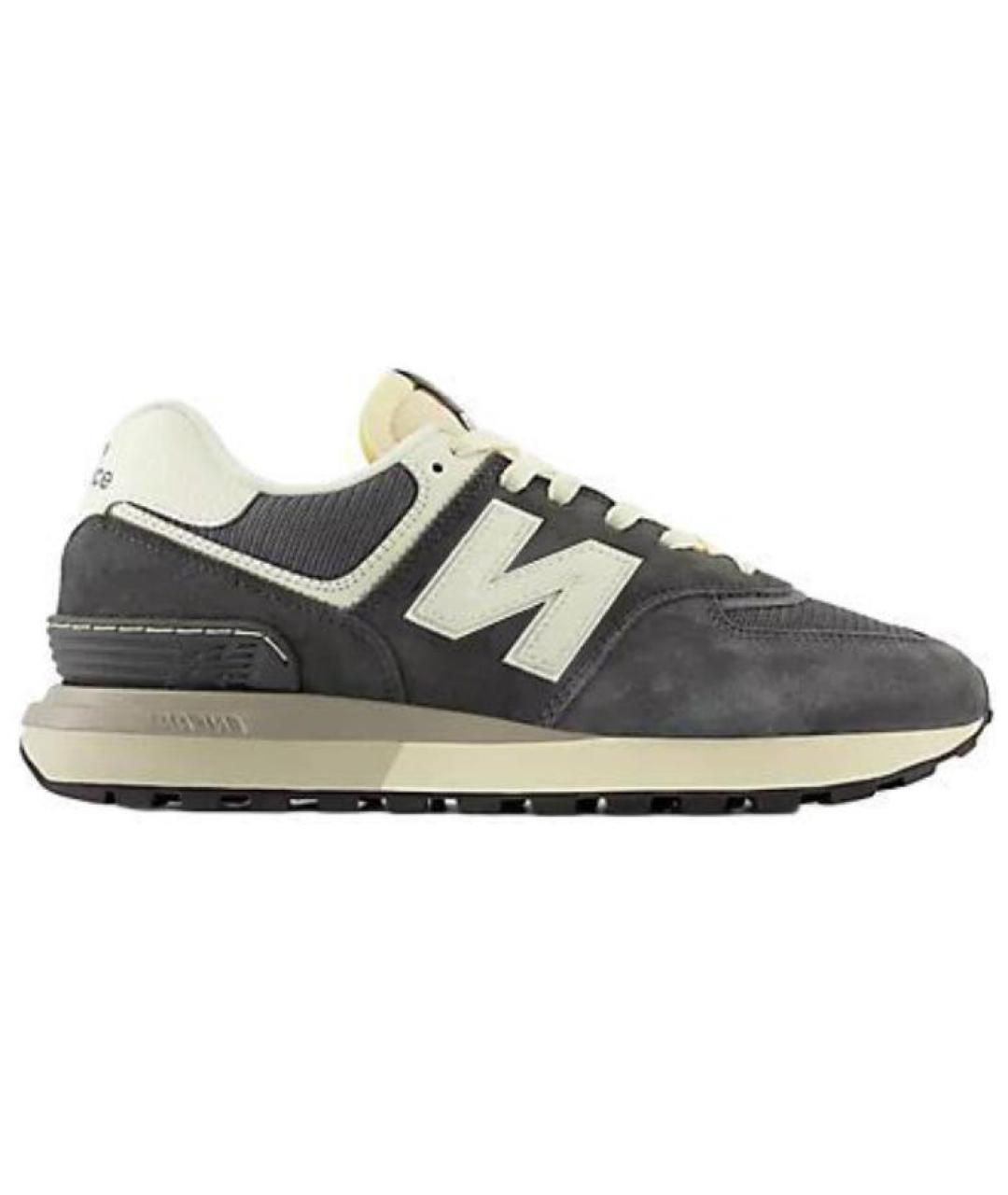 NEW BALANCE Серые замшевые кроссовки, фото 1