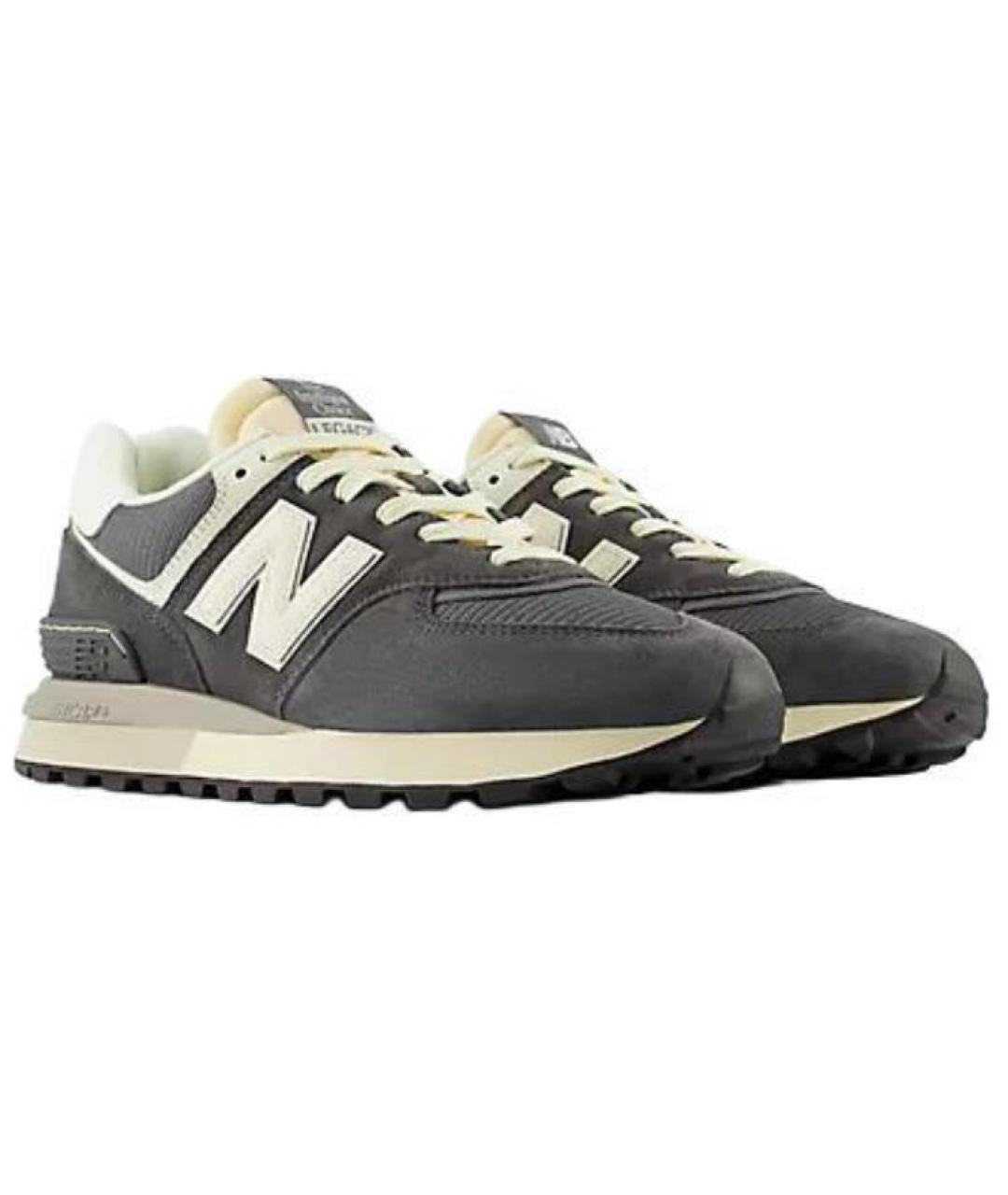 NEW BALANCE Серые замшевые кроссовки, фото 3