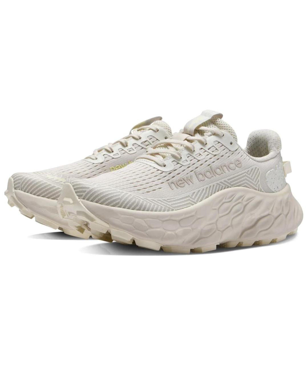 NEW BALANCE Бежевые бархатные кроссовки, фото 3