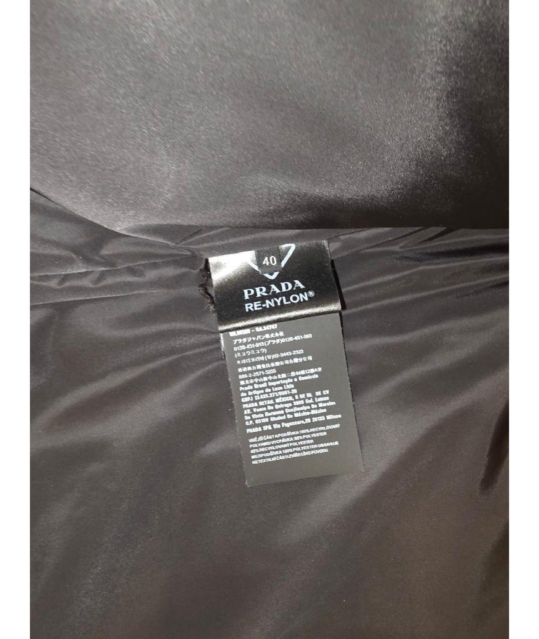 PRADA Черный полиэстеровый жилет, фото 6
