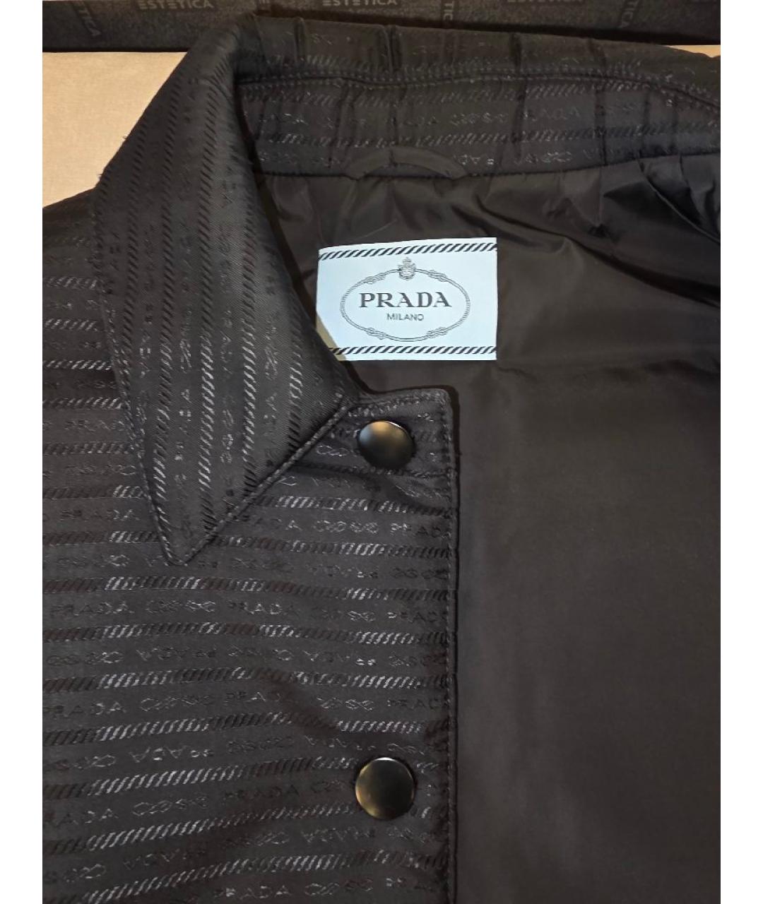 PRADA Черный полиэстеровый жилет, фото 3