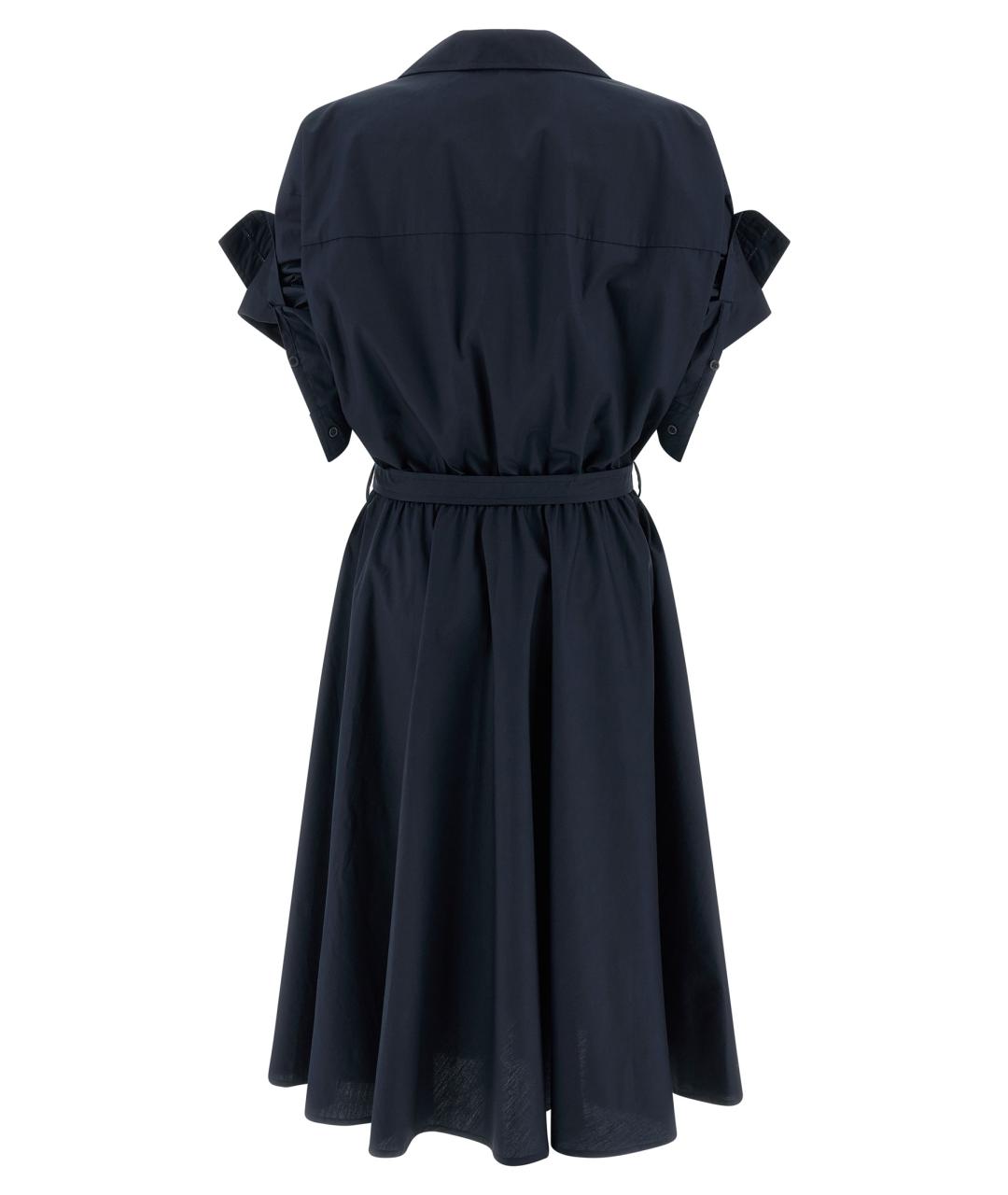 NUDE Синее хлопковое повседневное платье, фото 3