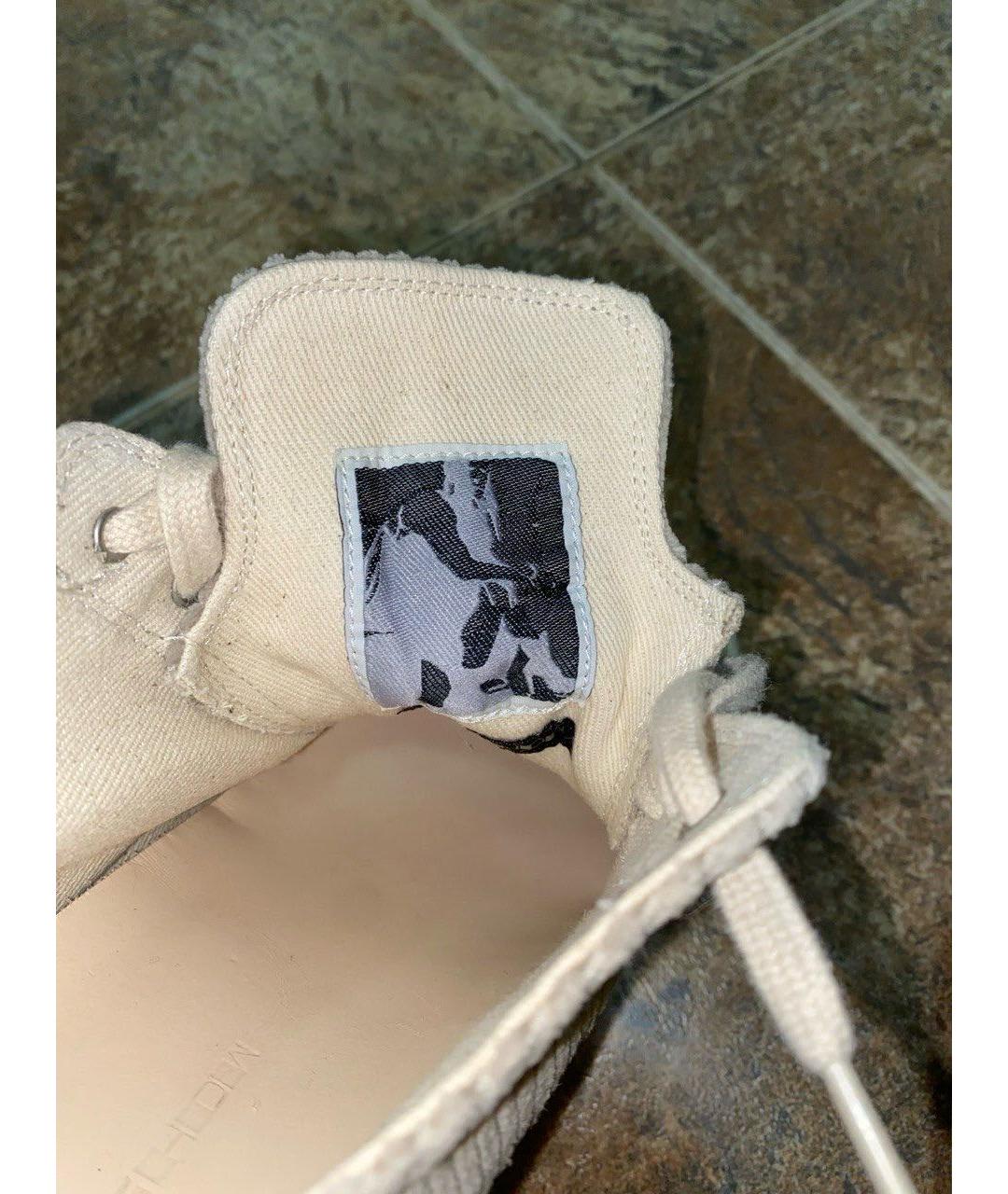 RICK OWENS DRKSHDW Серые текстильные кеды, фото 4