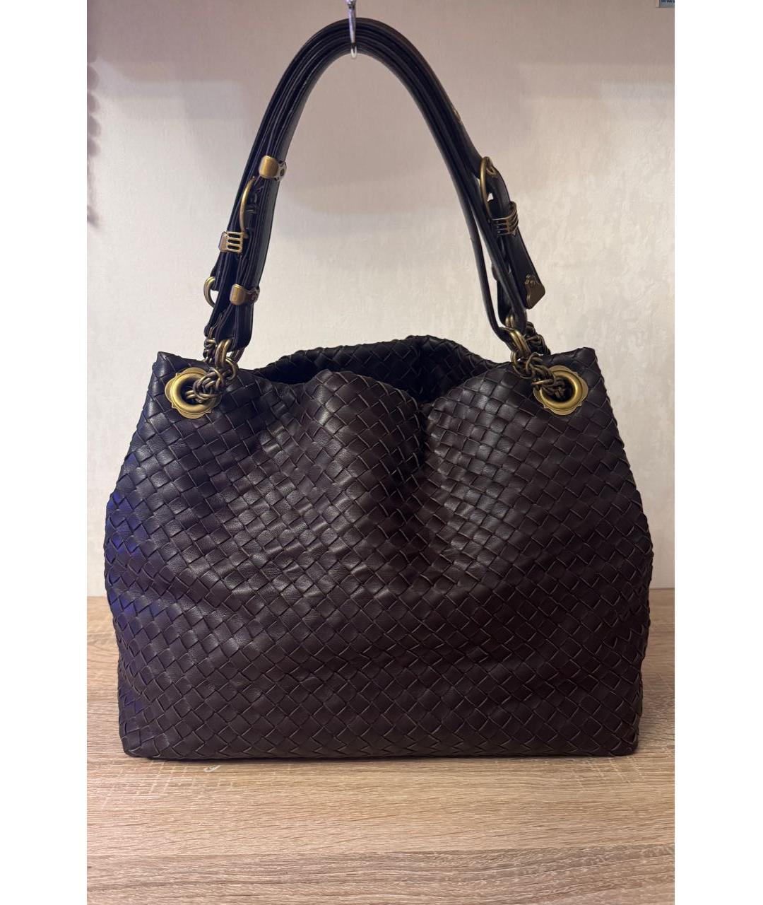 BOTTEGA VENETA Кожаная сумка тоут, фото 9