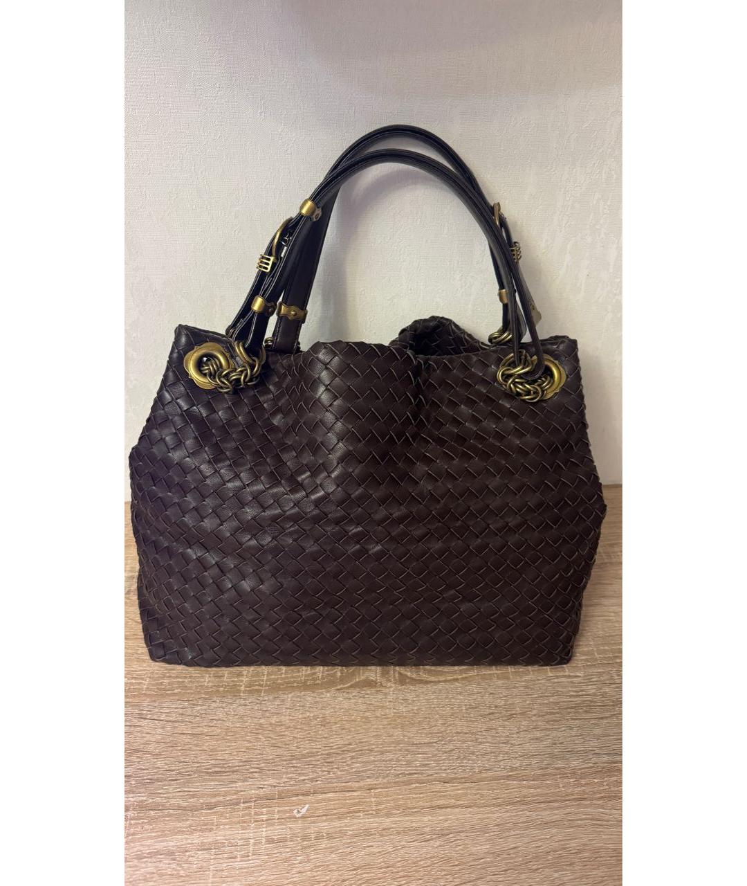 BOTTEGA VENETA Кожаная сумка тоут, фото 2