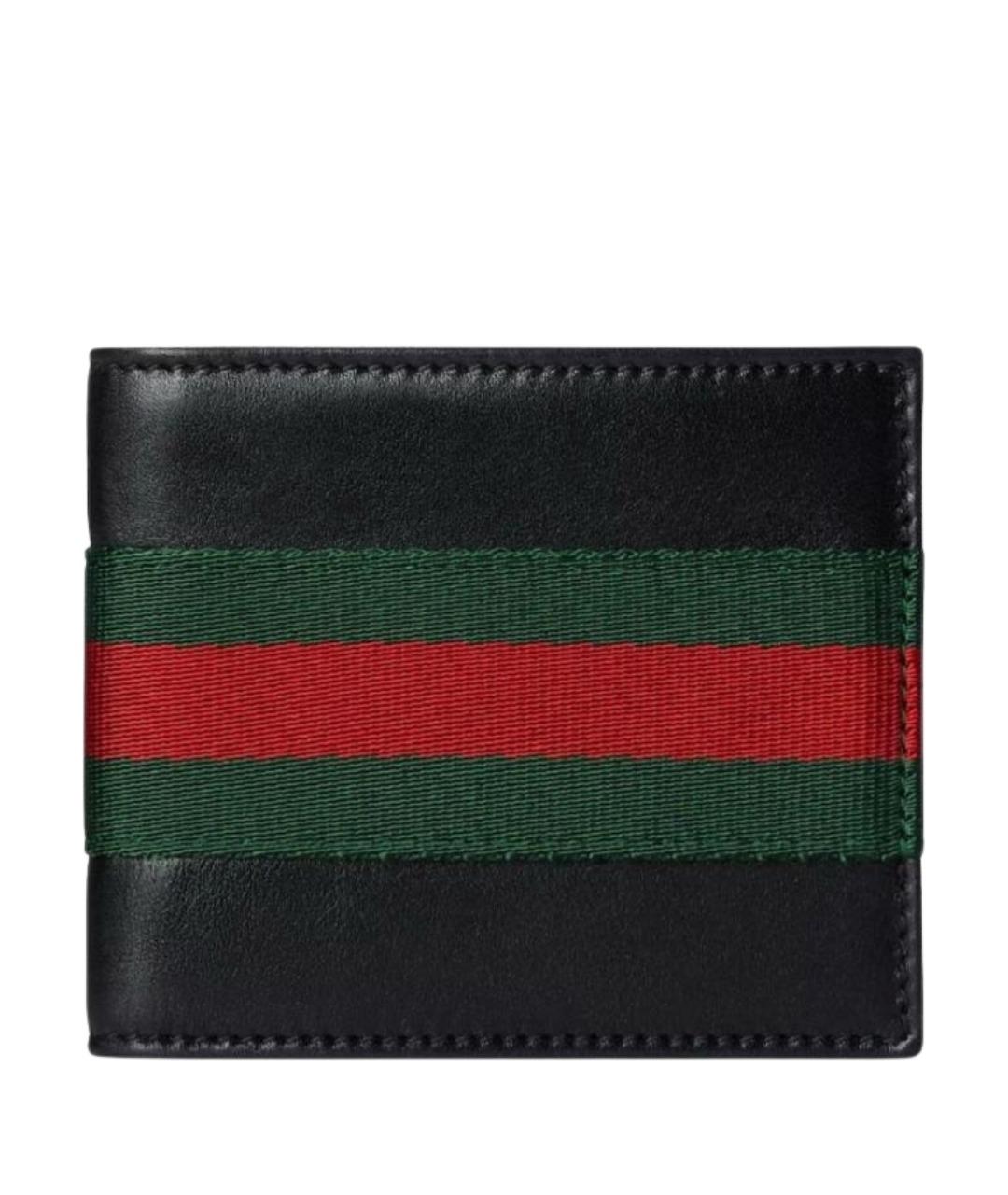 GUCCI Черный кожаный кошелек, фото 1