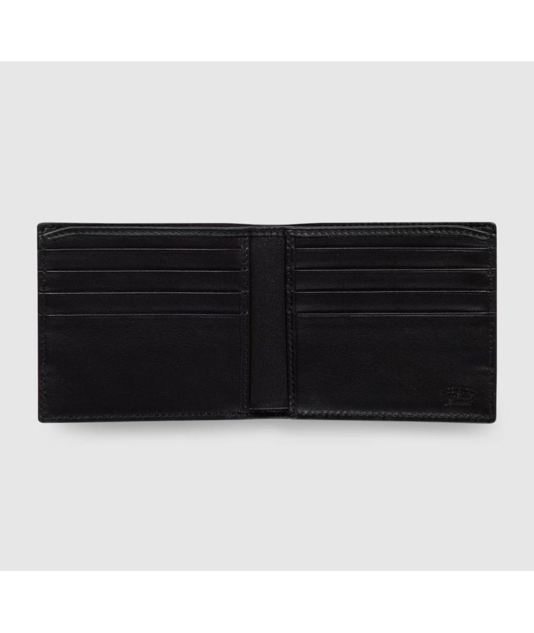 GUCCI Черный кожаный кошелек, фото 2