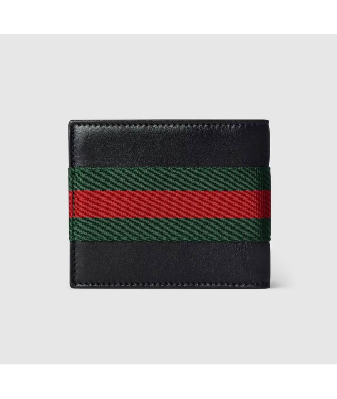 GUCCI Черный кожаный кошелек, фото 5