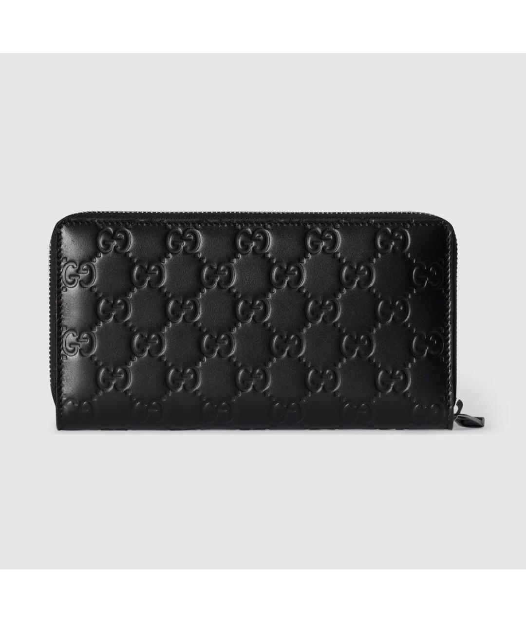GUCCI Черный кожаный кошелек, фото 4