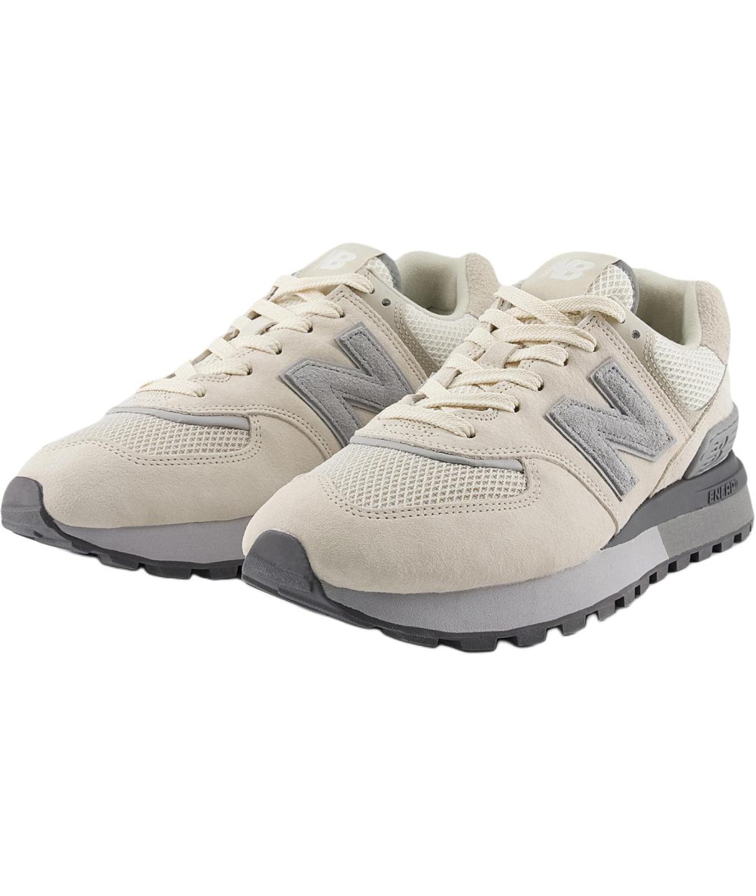 NEW BALANCE Бежевые замшевые кроссовки, фото 3