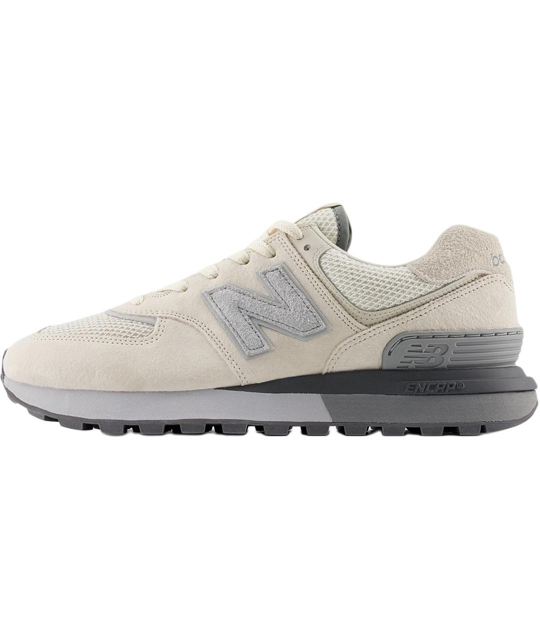 NEW BALANCE Бежевые замшевые кроссовки, фото 2