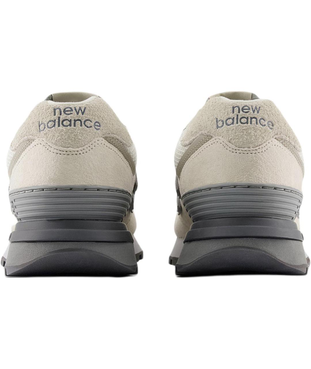 NEW BALANCE Бежевые замшевые кроссовки, фото 5