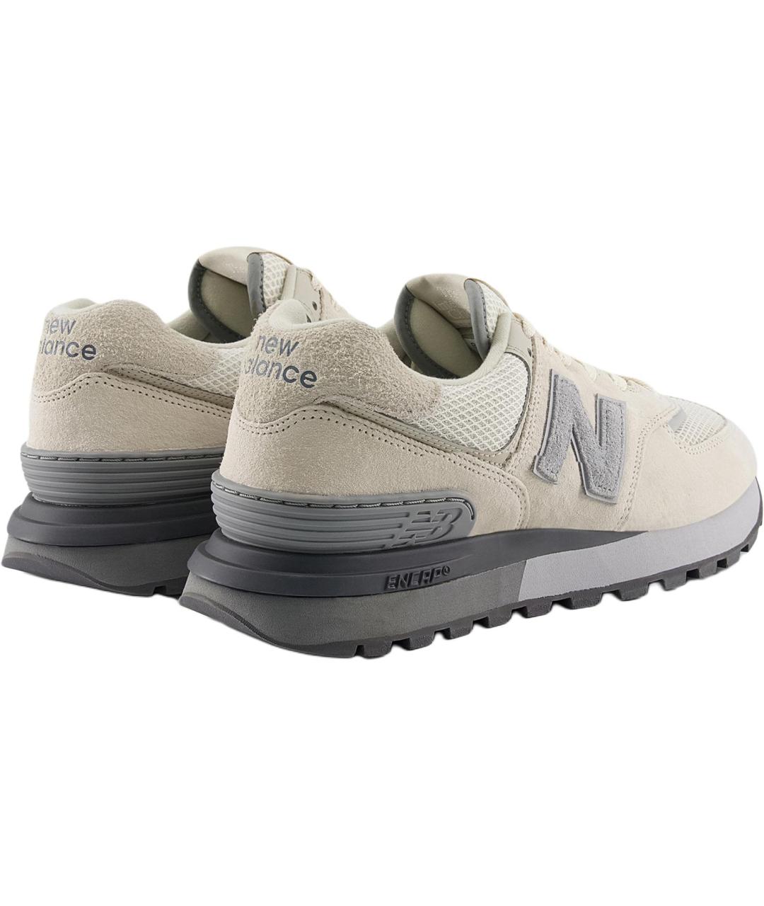 NEW BALANCE Бежевые замшевые кроссовки, фото 4