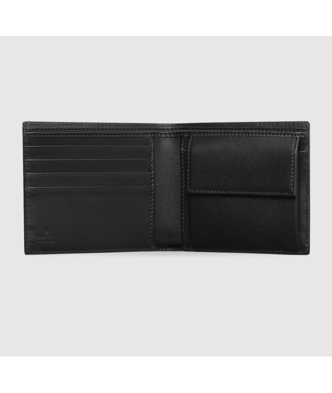 GUCCI Черный кожаный кошелек, фото 2