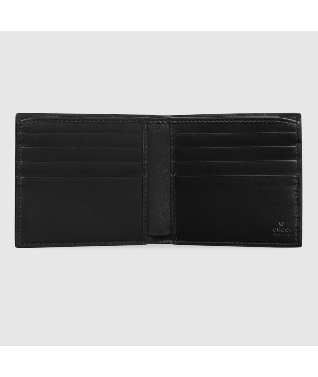 GUCCI Черный кожаный кошелек, фото 2