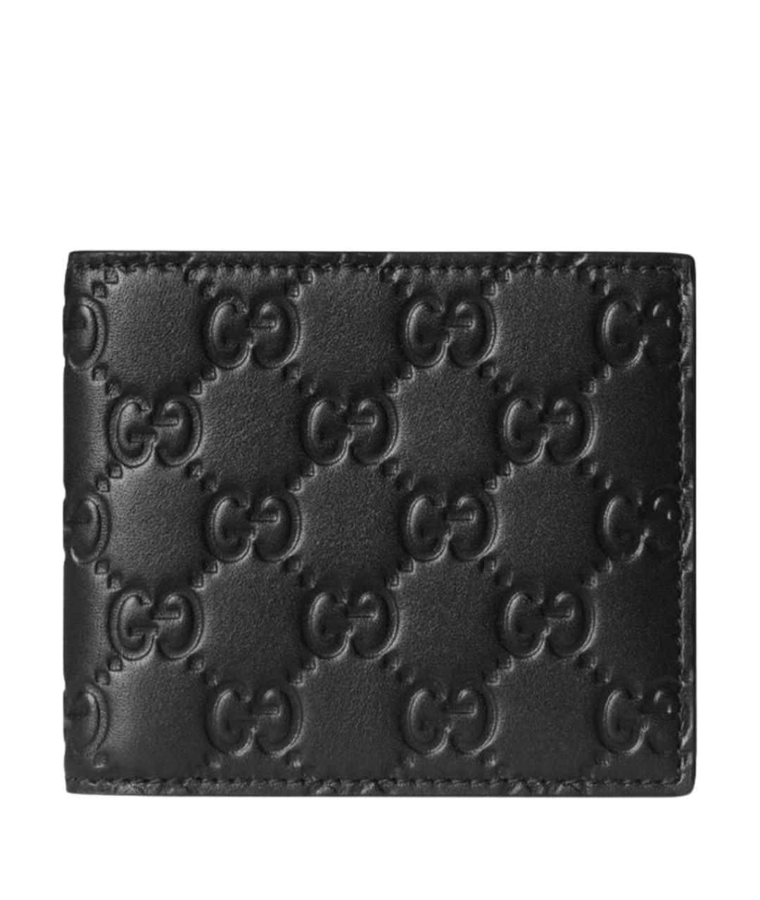 GUCCI Черный кожаный кошелек, фото 1