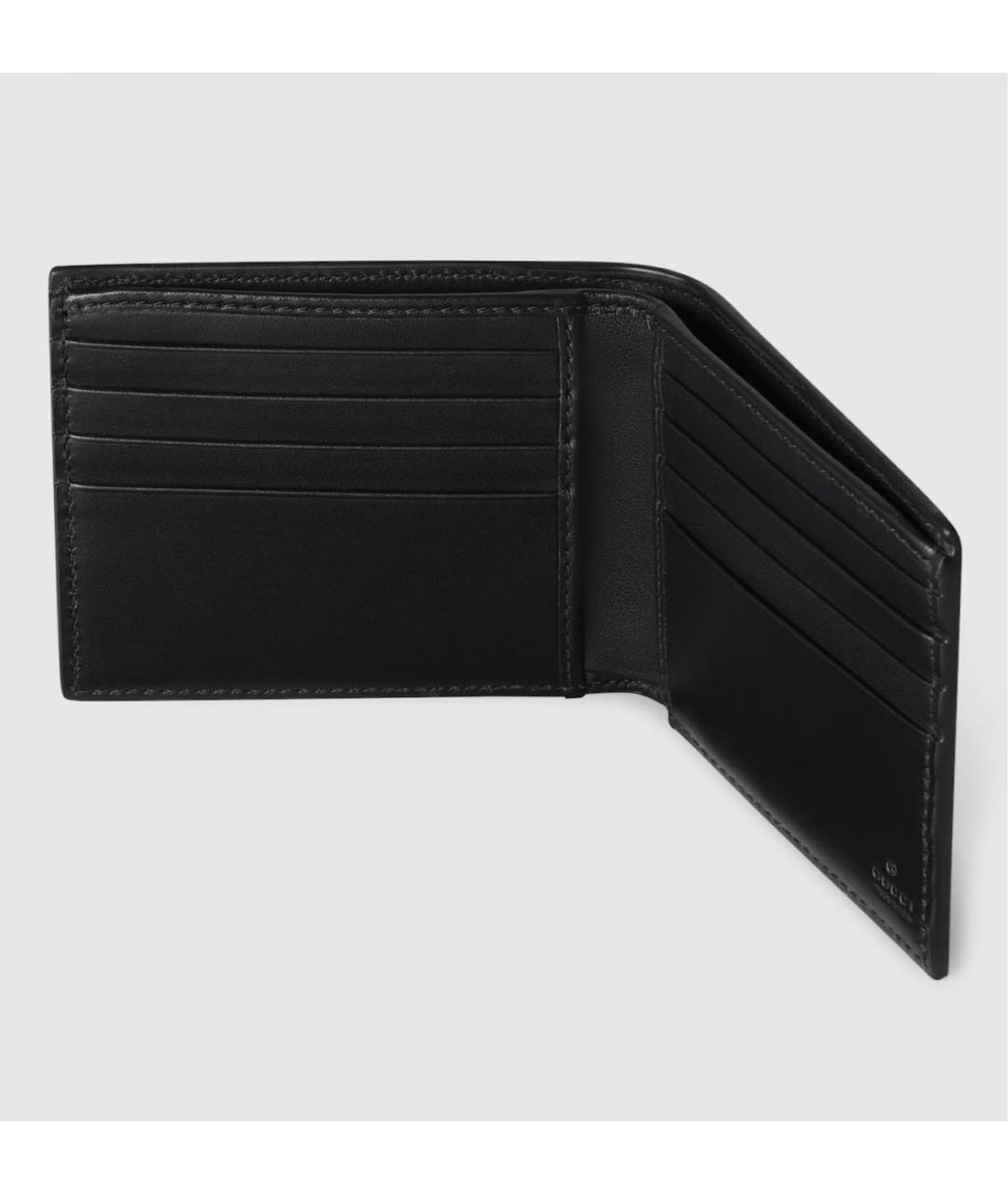 GUCCI Черный кожаный кошелек, фото 4