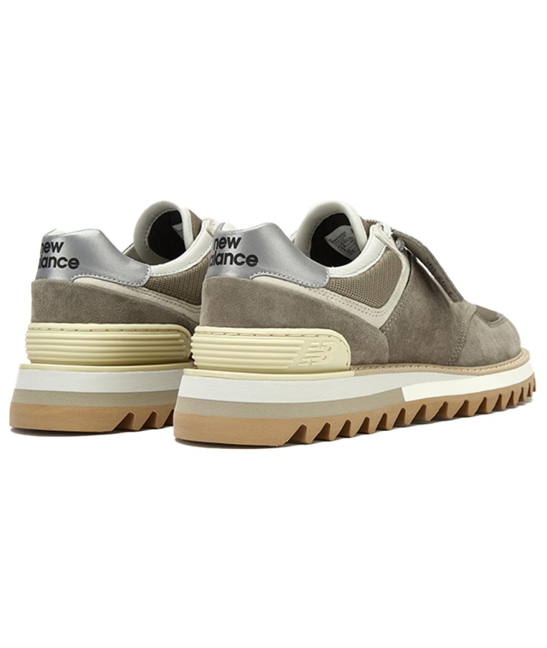 NEW BALANCE Серые замшевые кроссовки, фото 4
