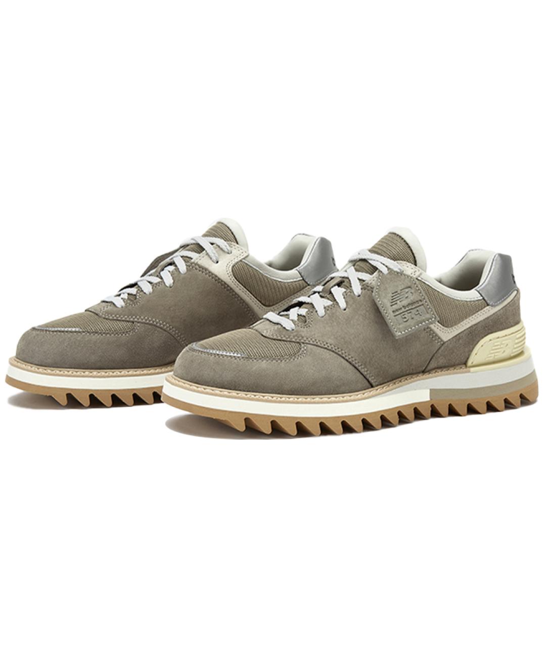 NEW BALANCE Серые замшевые кроссовки, фото 3