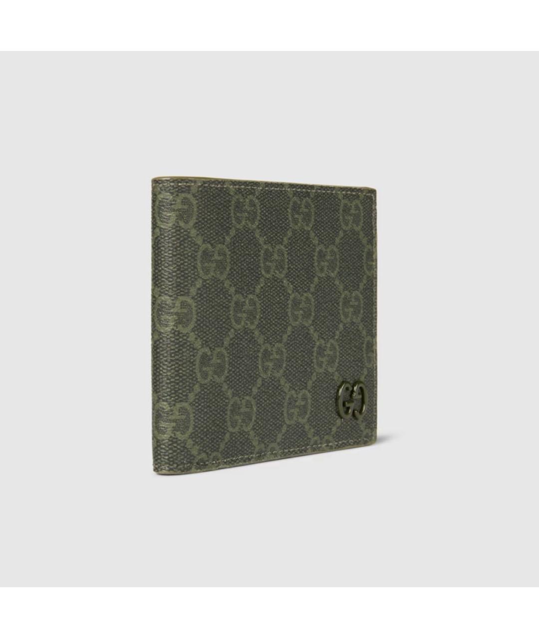 GUCCI Зеленый кожаный кошелек, фото 3