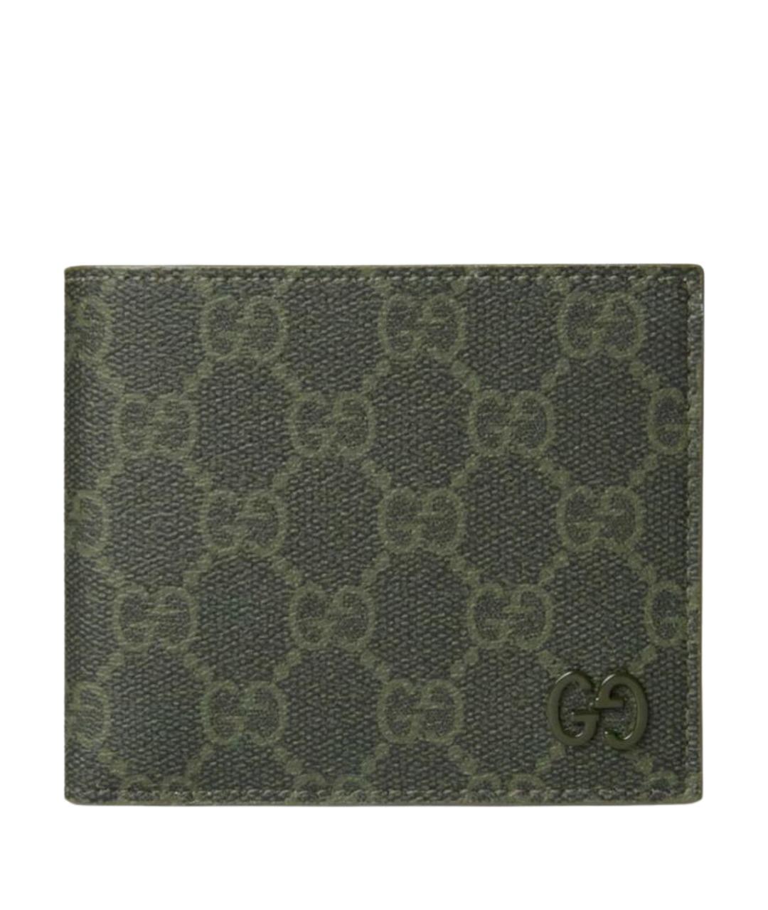 GUCCI Зеленый кожаный кошелек, фото 1