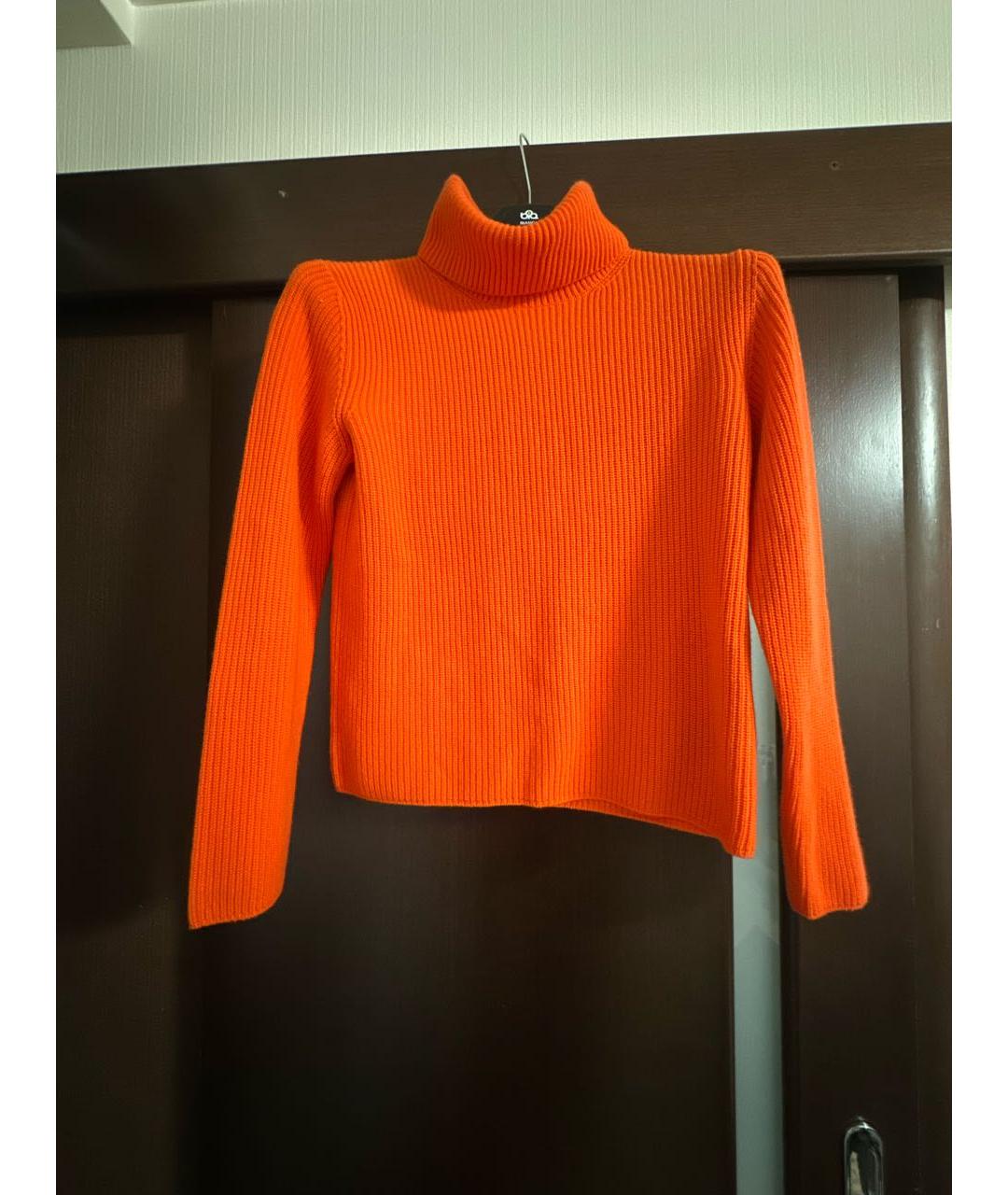 RALPH LAUREN Оранжевый кашемировый джемпер / свитер, фото 4
